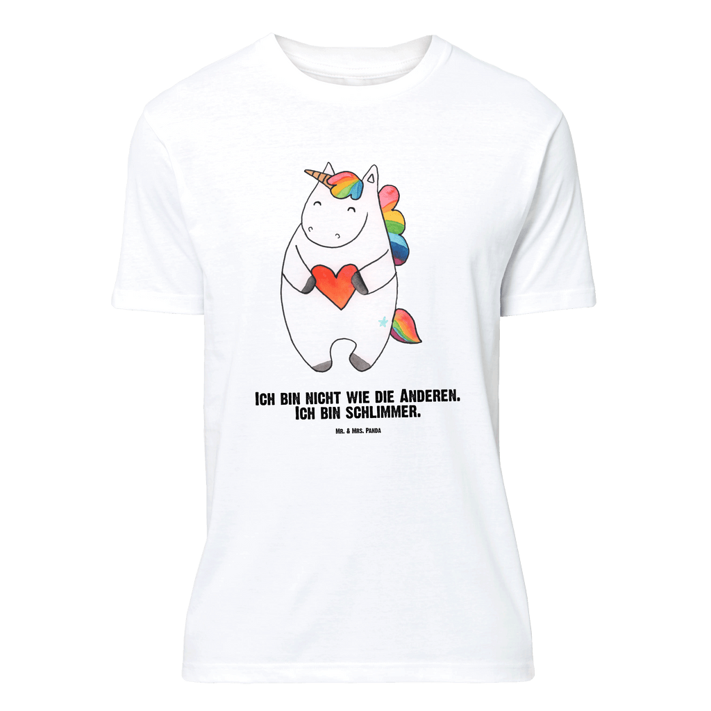 Personalisiertes T-Shirt Einhorn Herz T-Shirt Personalisiert, T-Shirt mit Namen, T-Shirt mit Aufruck, Männer, Frauen, Wunschtext, Bedrucken, Einhorn, Einhörner, Einhorn Deko, Pegasus, Unicorn, Herz, schlimm, böse, witzig, lustig, Freundin, anders, bunt