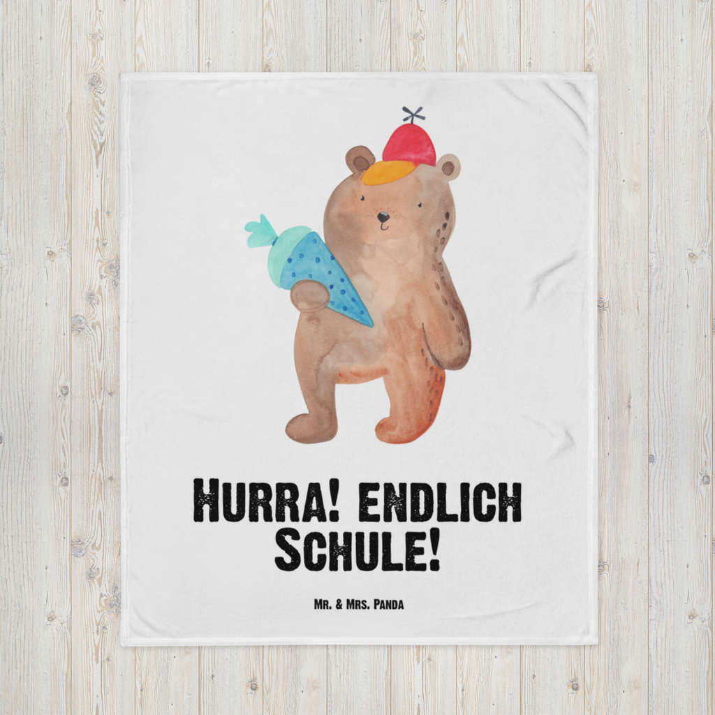 Babydecke Bär Schultüte Babydecke, Babygeschenk, Geschenk Geburt, Babyecke Kuscheldecke, Krabbeldecke, Bär, Teddy, Teddybär, Bär Motiv, Schultüte, Erster Schultag Geschenk, Einschulung Geschenk, Schule Geschenk, Grundschule, Schulanfang, Schulbeginn