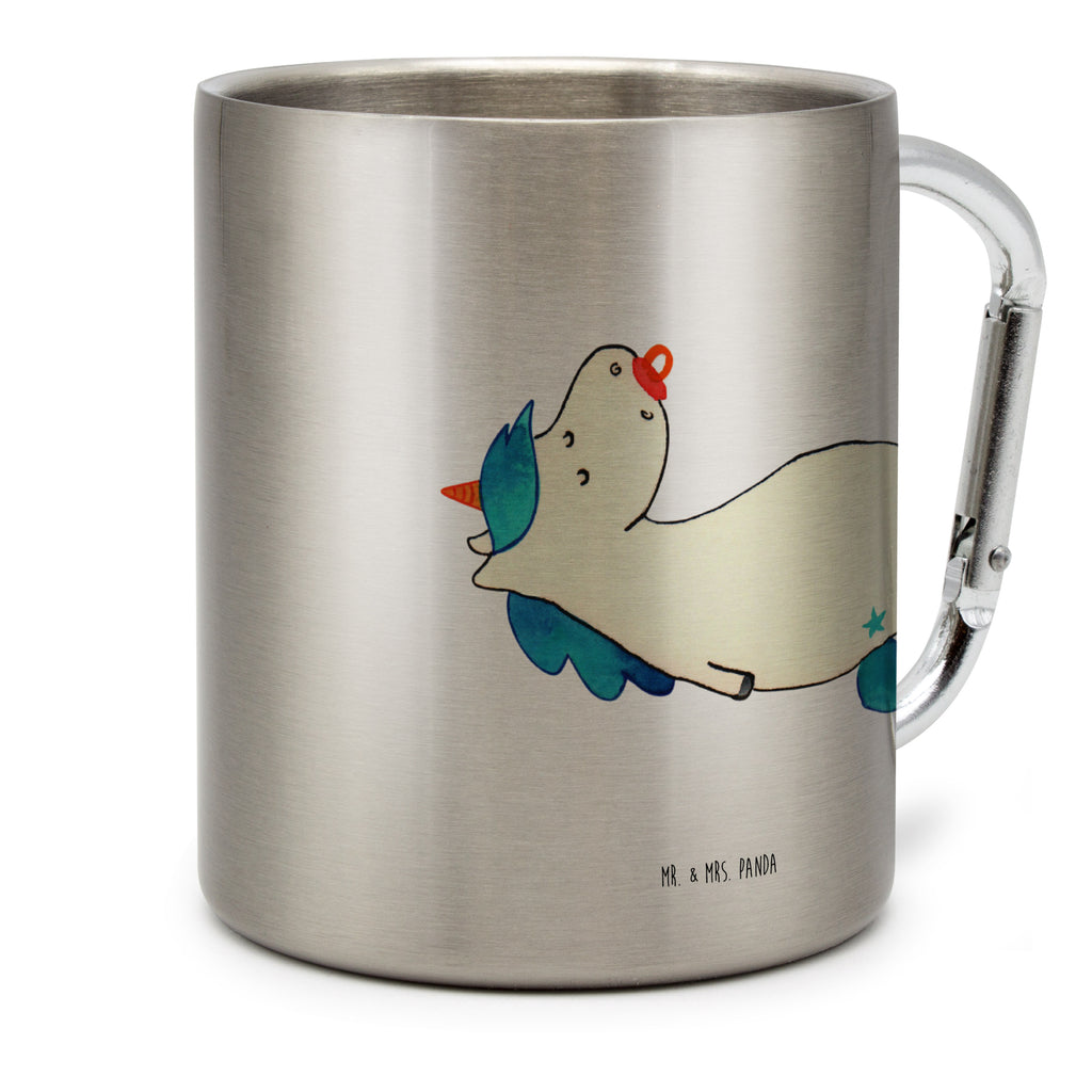 Edelstahlbecher Einhorn Schnullie Edelstahltasse, Karabiner, Edelstahlbecher, Outdoor, Camping, Tasse, Becher, Einhorn, Einhörner, Einhorn Deko, Pegasus, Unicorn, Baby, Kleinkind, Geburt, Geburtstag, Säugling, Schnuller, Geschenk Geburt, Mutter, Mama