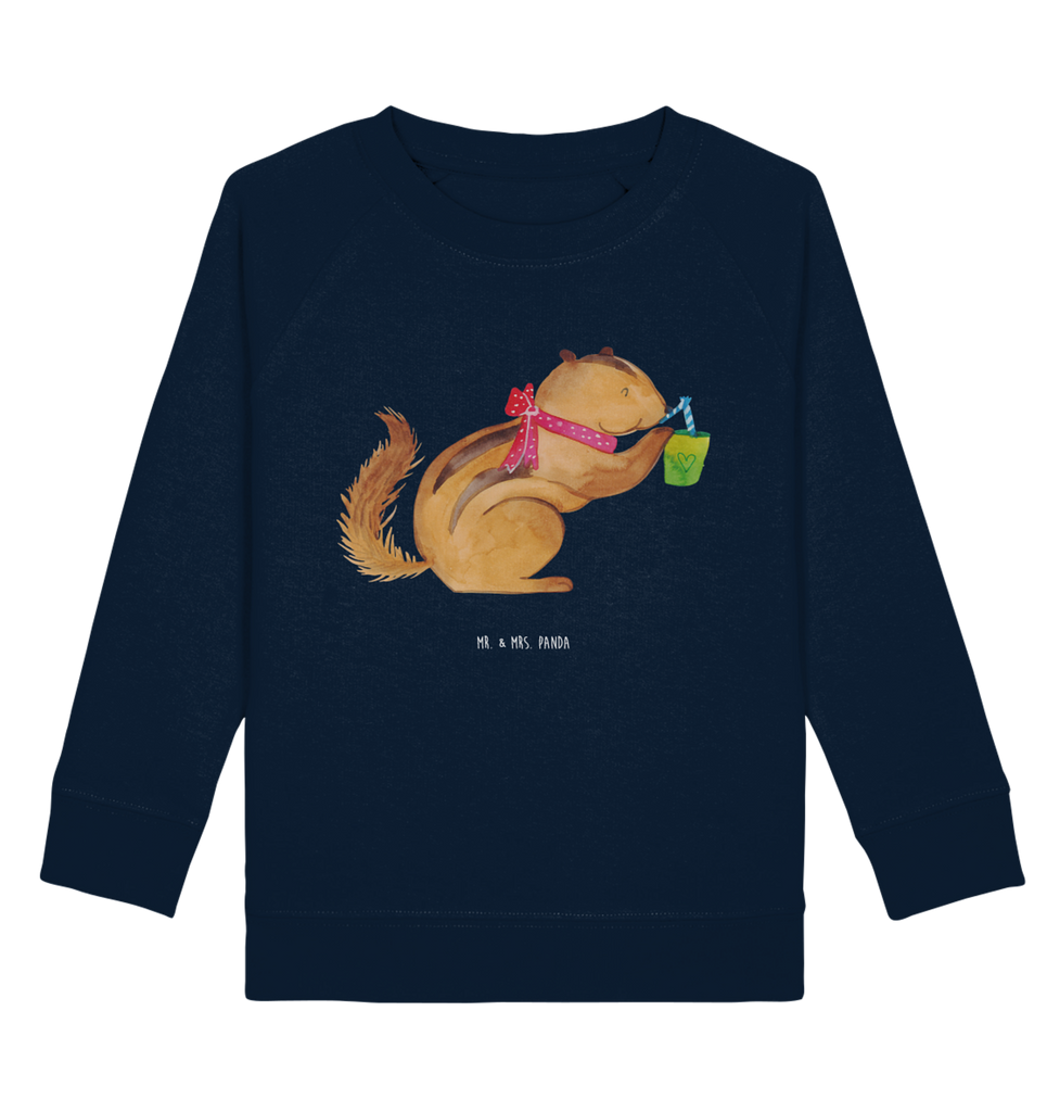 Organic Kinder Pullover Eichhörnchen Smoothie Kinder Pullover, Kinder Sweatshirt, Jungen, Mädchen, Tiermotive, Gute Laune, lustige Sprüche, Tiere, Green Smoothies, Diät, Abnehmen, Streifenhörnchen, Eichhörnchen