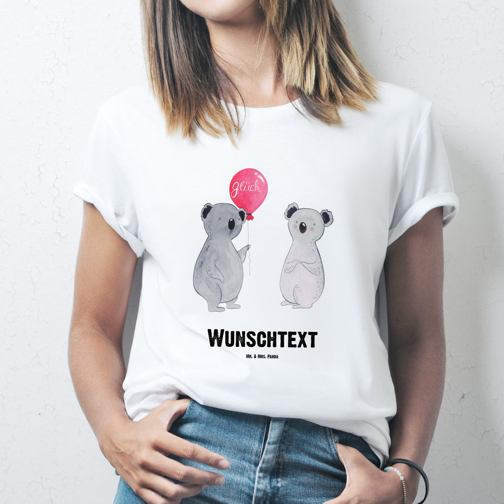 Personalisiertes T-Shirt Koala Luftballon T-Shirt Personalisiert, T-Shirt mit Namen, T-Shirt mit Aufruck, Männer, Frauen, Koala, Koalabär, Luftballon, Party, Geburtstag, Geschenk