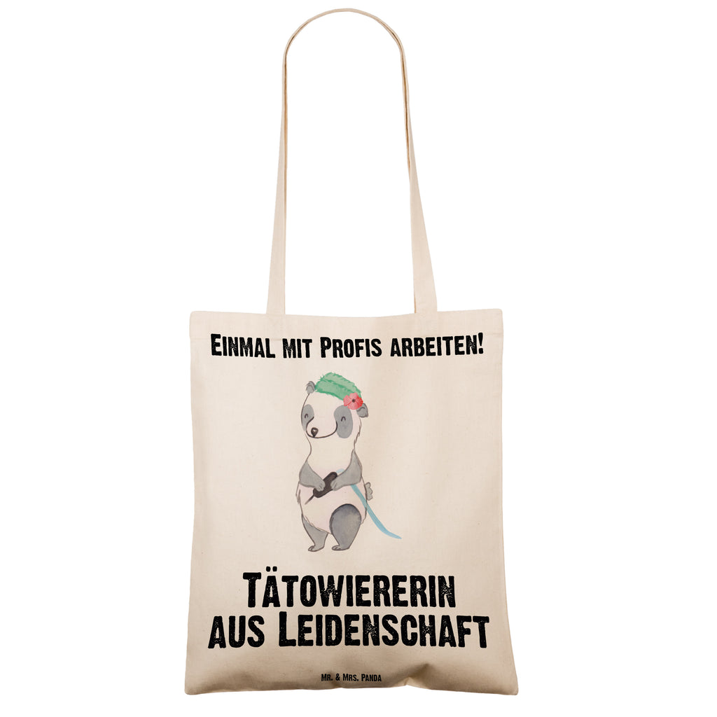 Tragetasche Tätowiererin aus Leidenschaft Beuteltasche, Beutel, Einkaufstasche, Jutebeutel, Stoffbeutel, Tasche, Shopper, Umhängetasche, Strandtasche, Schultertasche, Stofftasche, Tragetasche, Badetasche, Jutetasche, Einkaufstüte, Laptoptasche, Beruf, Ausbildung, Jubiläum, Abschied, Rente, Kollege, Kollegin, Geschenk, Schenken, Arbeitskollege, Mitarbeiter, Firma, Danke, Dankeschön