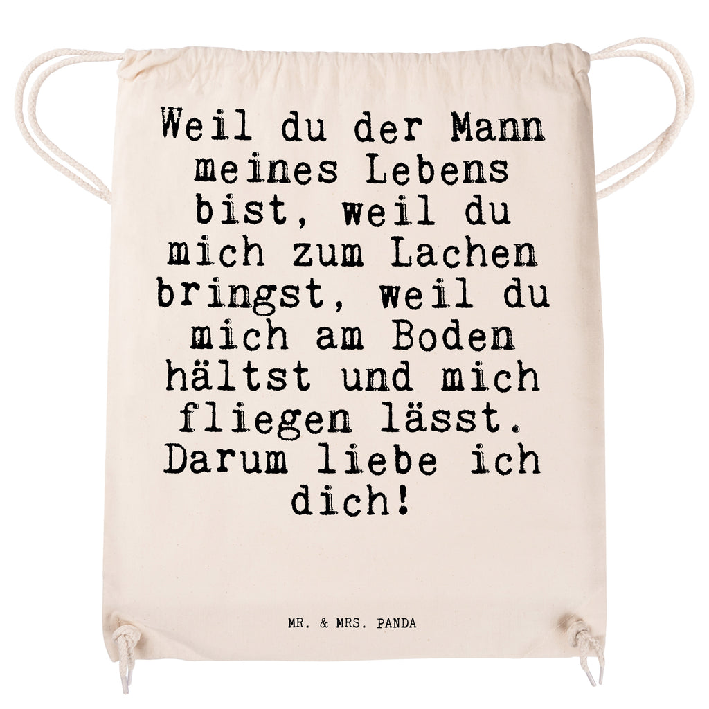 Sportbeutel Sprüche und Zitate Weil du der Mann meines Lebens bist, weil du mich zum Lachen bringst, weil du mich am Boden hältst und mich fliegen lässt. Darum liebe ich dich! Sportbeutel, Turnbeutel, Beutel, Sporttasche, Tasche, Stoffbeutel, Sportbeutel Kinder, Gymsack, Beutel Rucksack, Kleine Sporttasche, Sportzubehör, Turnbeutel Baumwolle, Spruch, Sprüche, lustige Sprüche, Weisheiten, Zitate, Spruch Geschenke, Spruch Sprüche Weisheiten Zitate Lustig Weisheit Worte