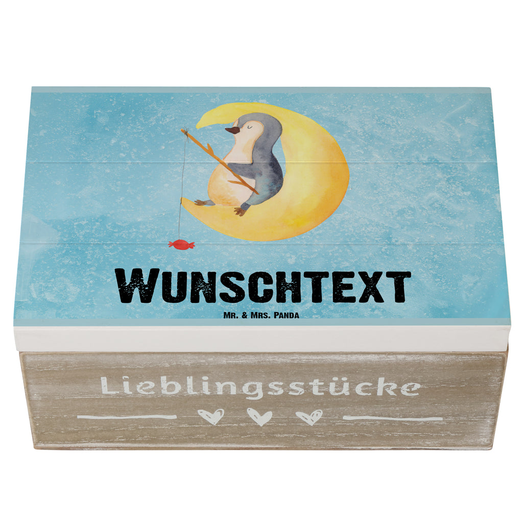 Personalisierte Holzkiste Pinguin Mond Holzkiste mit Namen, Kiste mit Namen, Schatzkiste mit Namen, Truhe mit Namen, Schatulle mit Namen, Erinnerungsbox mit Namen, Erinnerungskiste, mit Namen, Dekokiste mit Namen, Aufbewahrungsbox mit Namen, Holzkiste Personalisiert, Kiste Personalisiert, Schatzkiste Personalisiert, Truhe Personalisiert, Schatulle Personalisiert, Erinnerungsbox Personalisiert, Erinnerungskiste Personalisiert, Dekokiste Personalisiert, Aufbewahrungsbox Personalisiert, Geschenkbox personalisiert, GEschenkdose personalisiert, Pinguin, Pinguine, Spruch, schlafen, Nachtruhe, Einschlafen, Schlafzimmer, Schlafstörungen, Gästezimmer