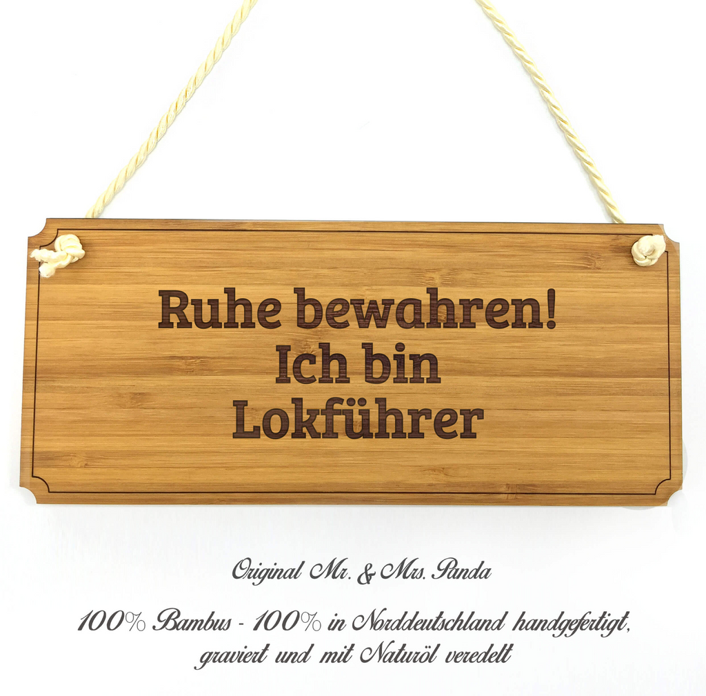 Türschild Classic Schild Lokführer Dekoschild, Schild, Wanddeko, Werbeschild, Holzschild, Reklameschild, Türschild, Küchenschild, Wandschild, Holztafel, Motivschild, Spruchschild, Landhaus, Shabby, graviert