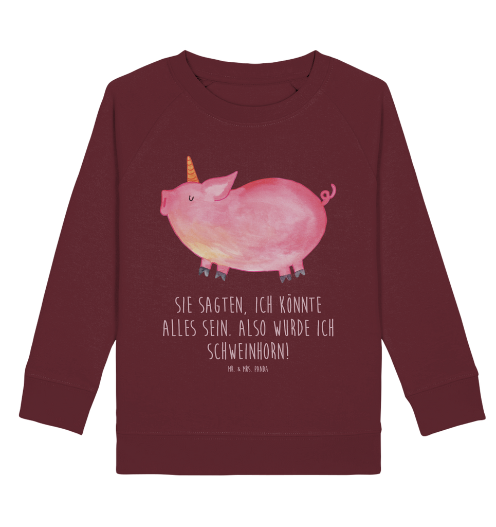 Organic Kinder Pullover Einhorn Schweinhorn Kinder Pullover, Kinder Sweatshirt, Jungen, Mädchen, Einhorn, Einhörner, Einhorn Deko, Pegasus, Unicorn, Party, Spaß, Schwein, Schweinhorn, Bauer, witzig. lustig, Spruch, geschenk, Pig, Piggy, funny, english, englisch