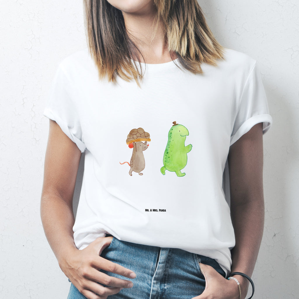 T-Shirt Standard Schildkröte & Maus T-Shirt, Shirt, Tshirt, Lustiges T-Shirt, T-Shirt mit Spruch, Party, Junggesellenabschied, Jubiläum, Geburstag, Herrn, Damen, Männer, Frauen, Schlafshirt, Nachthemd, Sprüche, Schildkröte, Maus, Freunde, Freundinnen, beste Freunde, beste Freundinnen