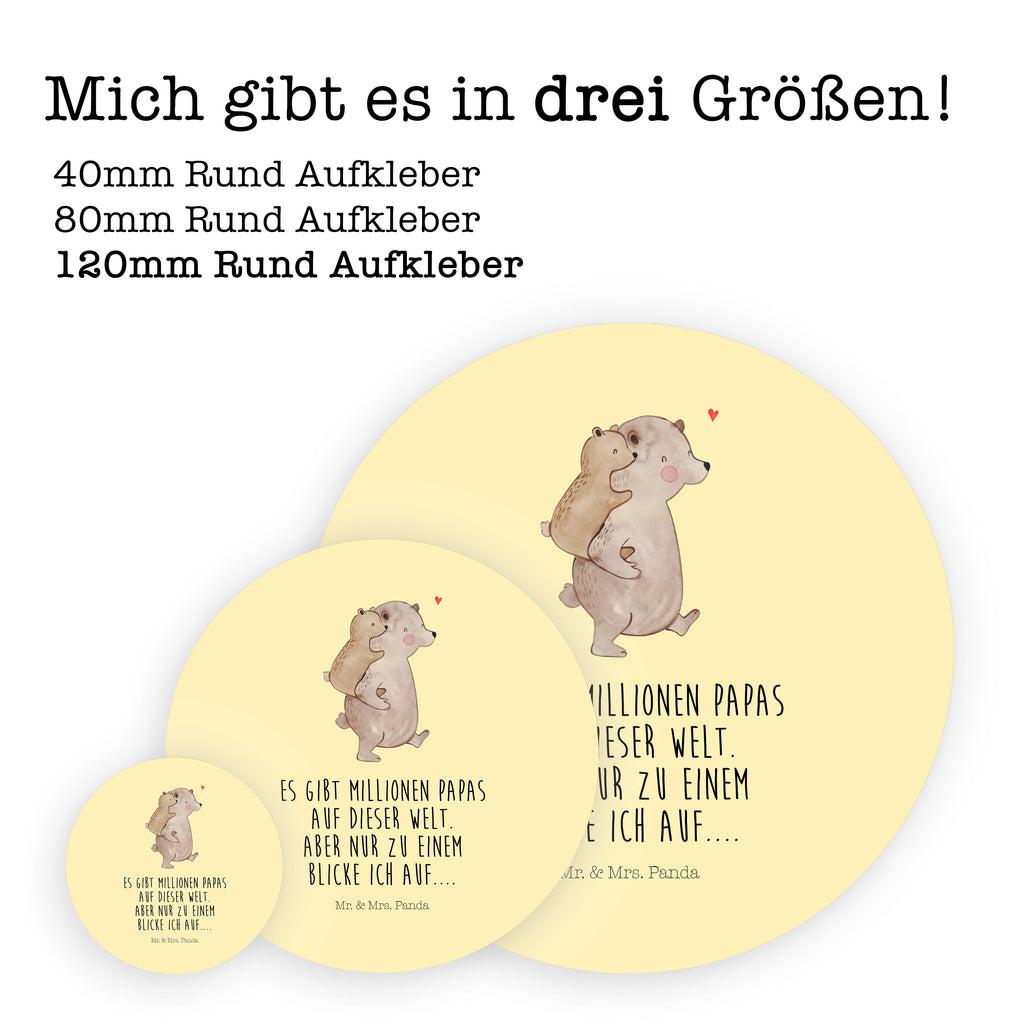 Rund Aufkleber Papa Bär Sticker, Aufkleber, Etikett, Familie, Vatertag, Muttertag, Bruder, Schwester, Mama, Papa, Oma, Opa, Geschenk, Vater, Papi, Vati, Onkel, Geburtstag