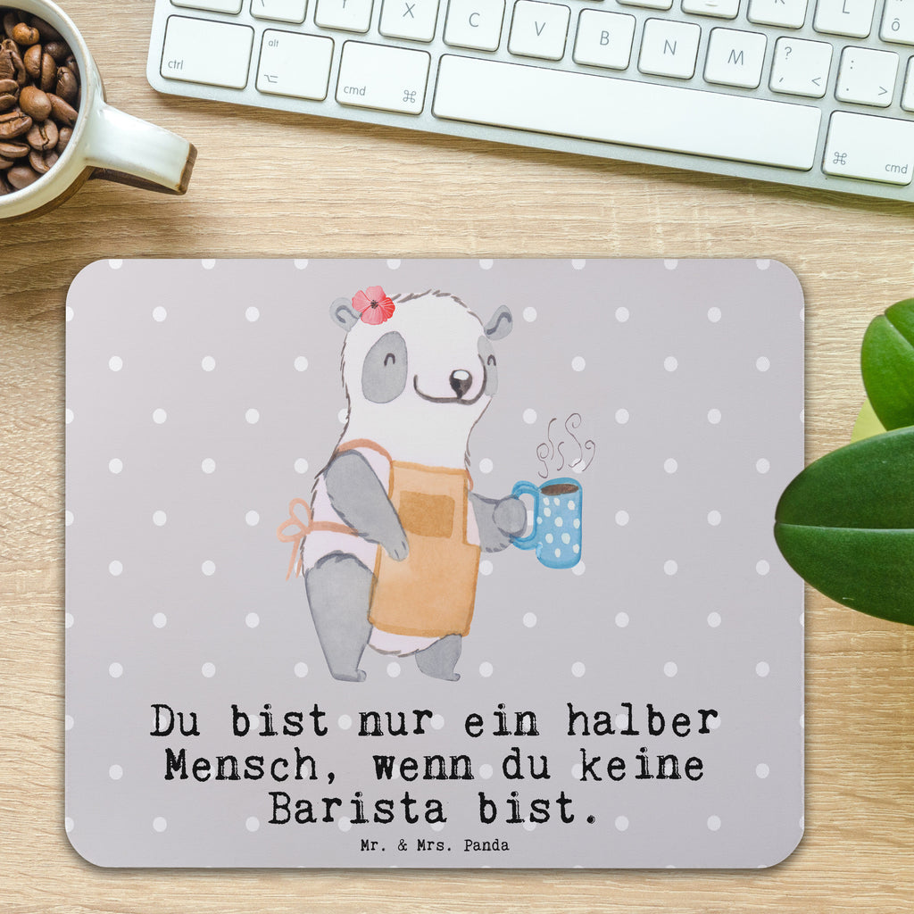 Mauspad Barista mit Herz Mousepad, Computer zubehör, Büroausstattung, PC Zubehör, Arbeitszimmer, Mauspad, Einzigartiges Mauspad, Designer Mauspad, Mausunterlage, Mauspad Büro, Beruf, Ausbildung, Jubiläum, Abschied, Rente, Kollege, Kollegin, Geschenk, Schenken, Arbeitskollege, Mitarbeiter, Firma, Danke, Dankeschön, Barista, Eröffnung Cafe, Kaffee