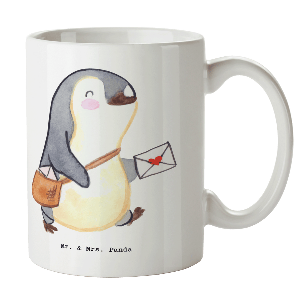 Tasse Postbote mit Herz Tasse, Kaffeetasse, Teetasse, Becher, Kaffeebecher, Teebecher, Keramiktasse, Porzellantasse, Büro Tasse, Geschenk Tasse, Tasse Sprüche, Tasse Motive, Kaffeetassen, Tasse bedrucken, Designer Tasse, Cappuccino Tassen, Schöne Teetassen, Beruf, Ausbildung, Jubiläum, Abschied, Rente, Kollege, Kollegin, Geschenk, Schenken, Arbeitskollege, Mitarbeiter, Firma, Danke, Dankeschön, Postbote, Briefzusteller, Briefträger, Postler