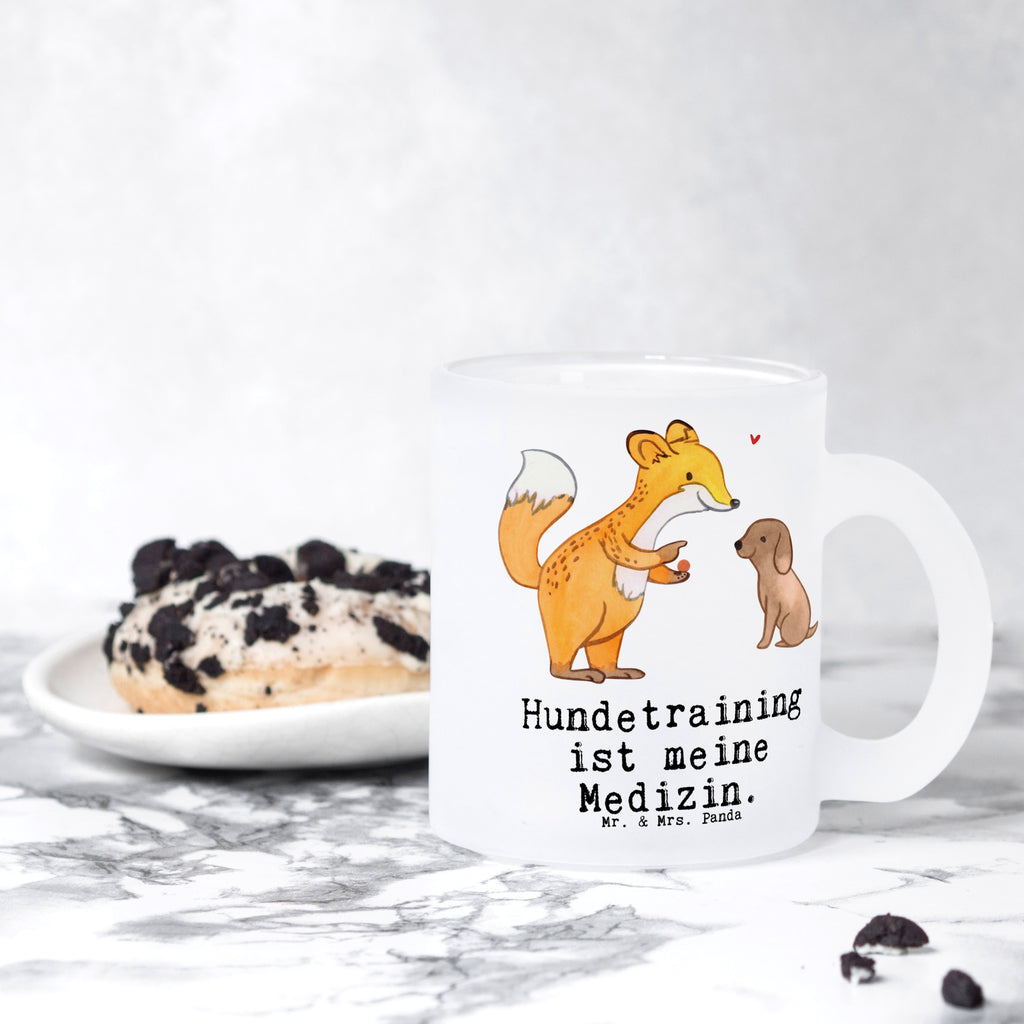 Teetasse Fuchs Hundetraining Medizin Teetasse, Teeglas, Teebecher, Tasse mit Henkel, Tasse, Glas Teetasse, Teetasse aus Glas, Geschenk, Sport, Sportart, Hobby, Schenken, Danke, Dankeschön, Auszeichnung, Gewinn, Sportler, Hundetraining, Hundeerziehung, Hundeschule, Welpenschule, Hundeprüfung