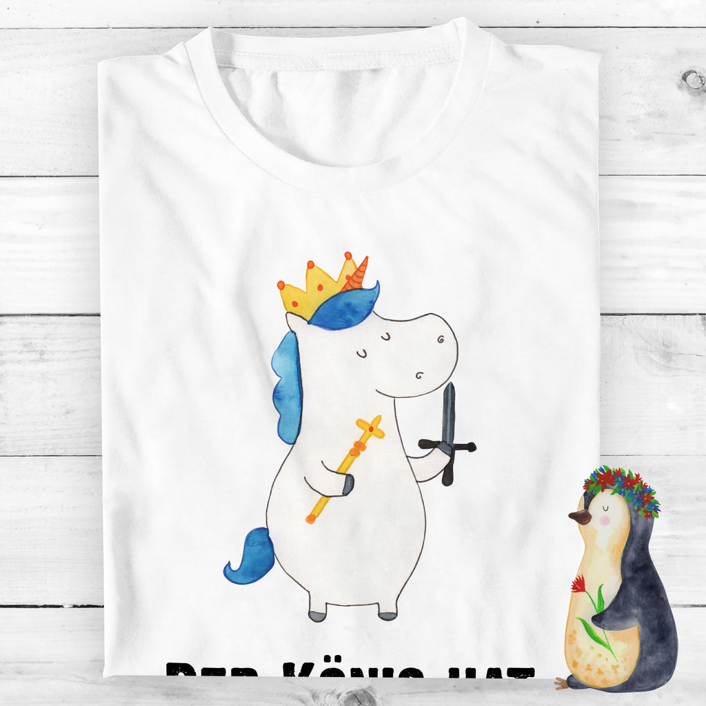 T-Shirt Standard Einhorn König mit Schwert T-Shirt, Shirt, Tshirt, Lustiges T-Shirt, T-Shirt mit Spruch, Party, Junggesellenabschied, Jubiläum, Geburstag, Herrn, Damen, Männer, Frauen, Schlafshirt, Nachthemd, Sprüche, Einhorn, Einhörner, Einhorn Deko, Pegasus, Unicorn, König, Ritter, Mittelalter