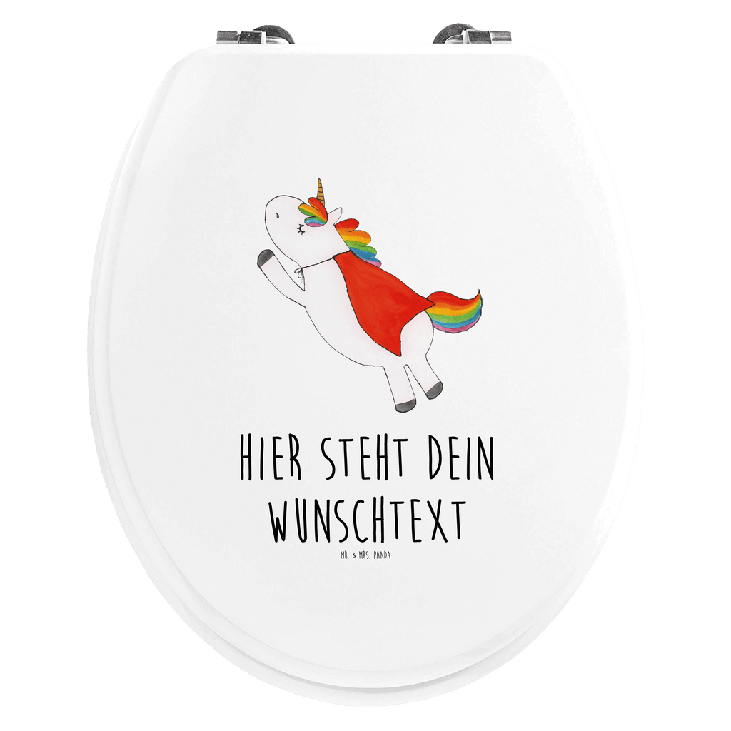 Personalisierter WC Sitz Motiv Einhorn Super Personalisierte Klobrille, Personalisierter Klodeckel, Personalisierter Toilettendeckel, Personalisierter WC-Sitz, Toilettendeckel mit Namen, WC Sitz mit Namen, Einhorn, Einhörner, Einhorn Deko, Pegasus, Unicorn, Traummann, Superheld, Held, Freundin, Geschenk, Girl, Mädchen