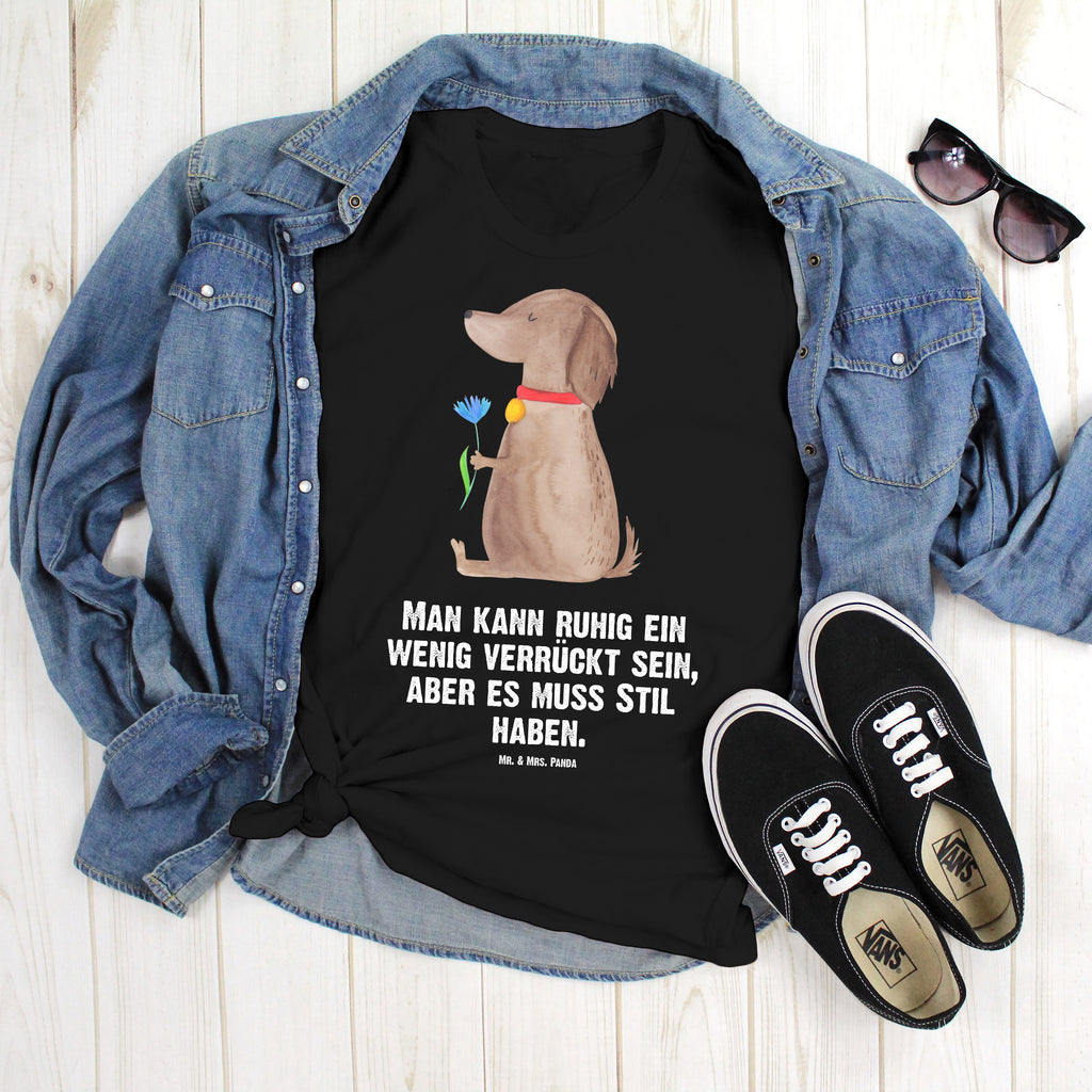 T-Shirt Standard Hund Blume T-Shirt, Shirt, Tshirt, Lustiges T-Shirt, T-Shirt mit Spruch, Party, Junggesellenabschied, Jubiläum, Geburstag, Herrn, Damen, Männer, Frauen, Schlafshirt, Nachthemd, Sprüche, Hund, Hundemotiv, Haustier, Hunderasse, Tierliebhaber, Hundebesitzer, Hunde, Frauchen, Hundeliebe