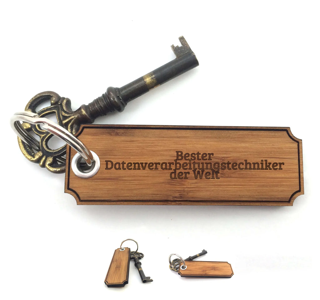 Schlüsselanhänger Classic Gravur Datenverarbeitungstechniker Schlüsselanhänger, Anhänger, Taschenanhänger, Glücksbringer, Schlüsselbund, Schlüsselanhänger Holz, Schlüsselanhänger aus Holz, Holz Schlüsselanhänger, Holzschlüsselanhänger, Geschenke, Schenken, Gravur