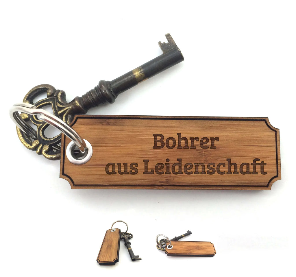 Schlüsselanhänger Classic Gravur Bohrer Schlüsselanhänger, Anhänger, Taschenanhänger, Glücksbringer, Schlüsselbund, Schlüsselanhänger Holz, Schlüsselanhänger aus Holz, Holz Schlüsselanhänger, Holzschlüsselanhänger, Geschenke, Schenken, Gravur