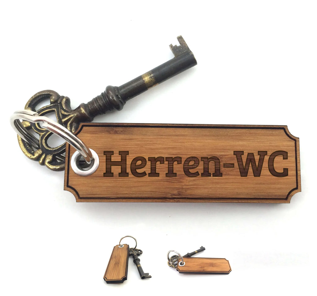 Schlüsselanhänger Herren-WC Schlüsselanhänger, Anhänger, Taschenanhänger, Glücksbringer, Schlüsselbund, Schlüsselanhänger Holz, Schlüsselanhänger aus Holz, Holz Schlüsselanhänger, Holzschlüsselanhänger, Geschenke, Schenken, Gravur