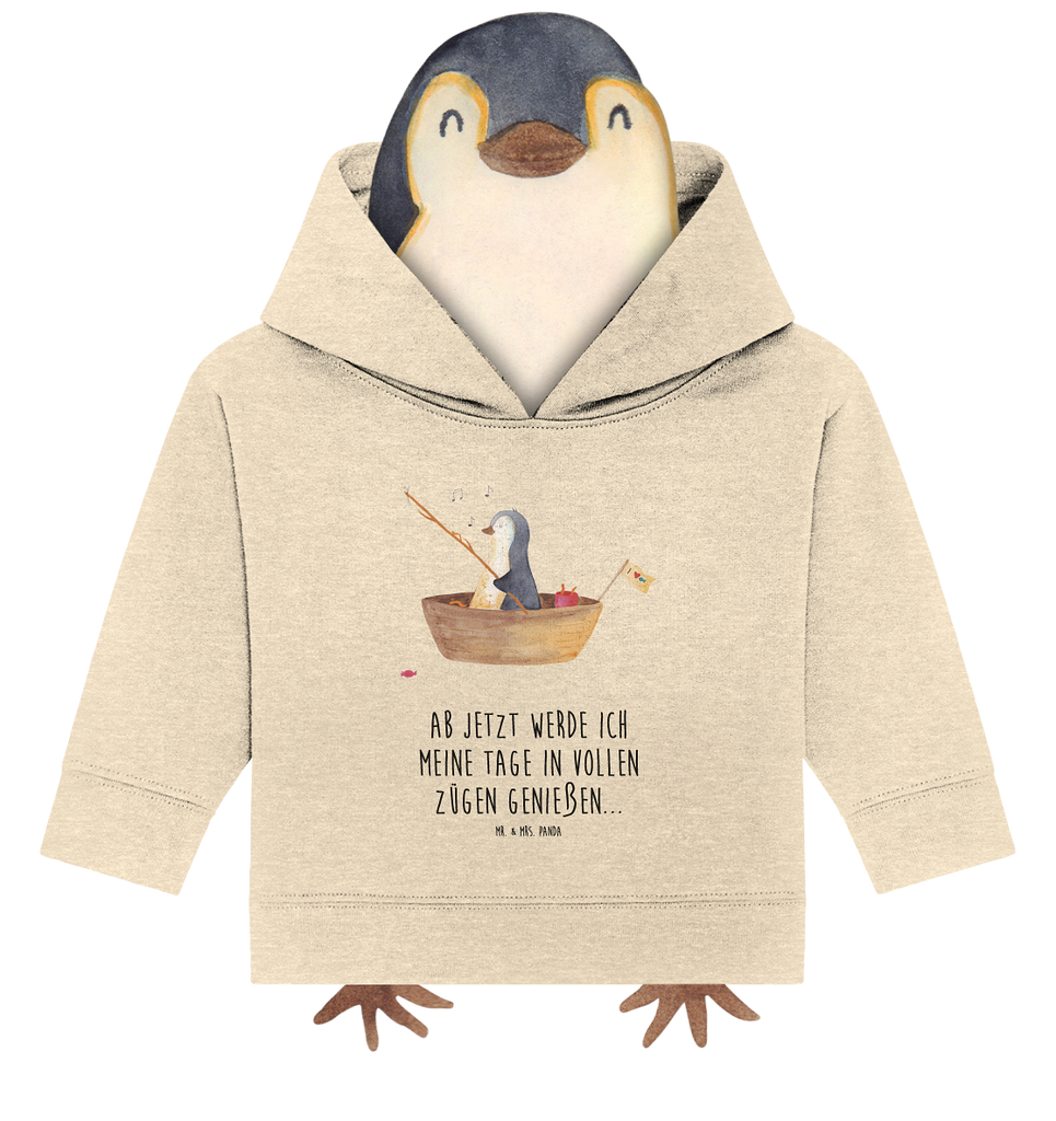 Organic Baby Hoodie Pinguin Angelboot