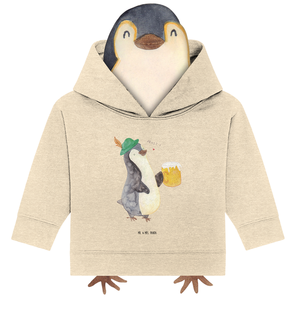 Organic Baby Hoodie Pinguin Bier Baby Kapuzenshirt, Baby Kapuzensweatshirt, Baby Hoodie, Baby Pullover, Pinguin, Pinguine, Bier, Oktoberfest