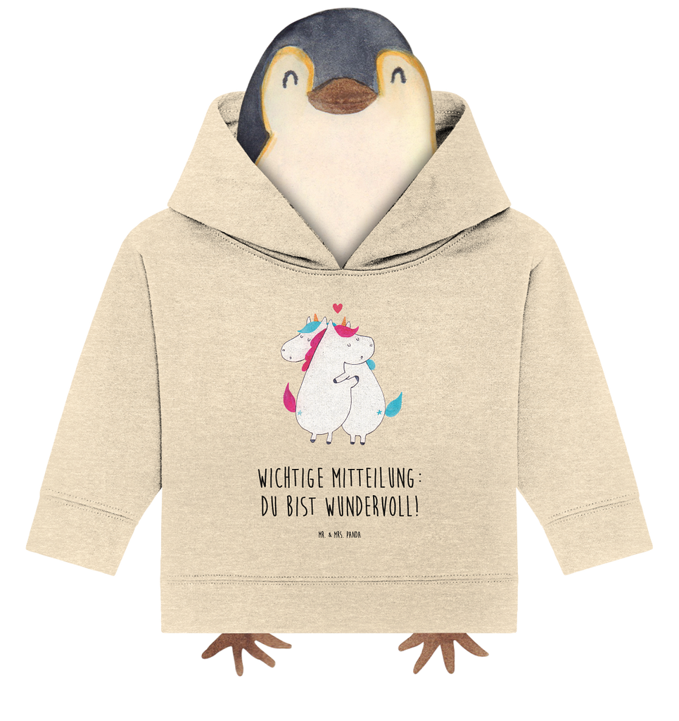 Organic Baby Hoodie Einhorn Mitteilung Baby Kapuzenshirt, Baby Kapuzensweatshirt, Baby Hoodie, Baby Pullover, Einhorn, Einhörner, Einhorn Deko, Pegasus, Unicorn, Valentinstag, Valentine, Liebe, Geschenk, Partner, Ehe, lustig, witzig, Spruch