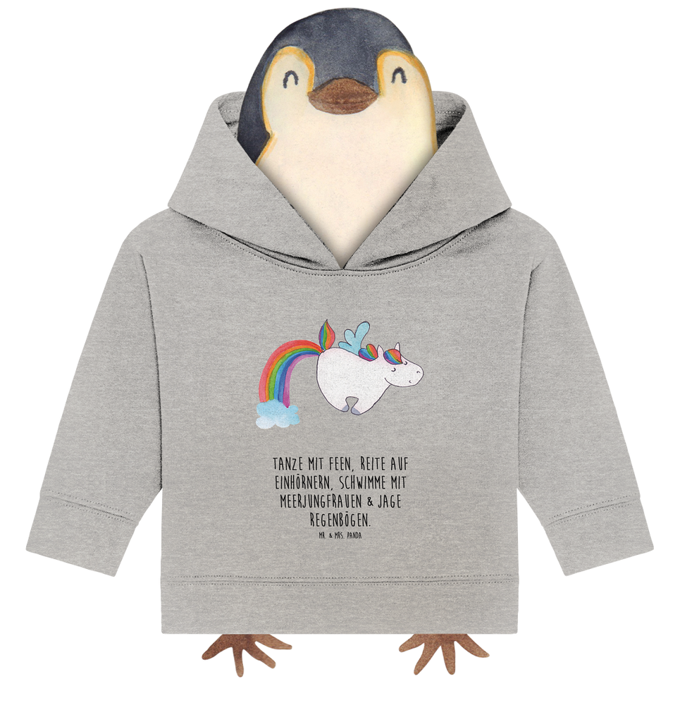 Organic Baby Hoodie Einhorn Fliegendes Pferd Baby Kapuzenshirt, Baby Kapuzensweatshirt, Baby Hoodie, Baby Pullover, Einhorn, Einhörner, Einhorn Deko, Pegasus, Unicorn, Regenbogen, Spielen, Realität, Glitzer, Erwachsenwerden