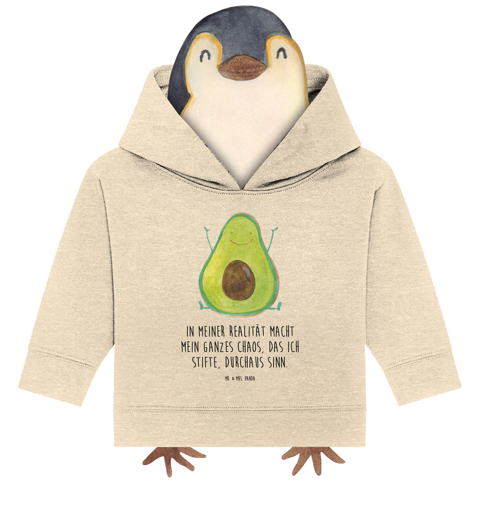 Organic Baby Hoodie Avocado Glücklich Baby Kapuzenshirt, Baby Kapuzensweatshirt, Baby Hoodie, Baby Pullover, Avocado, Veggie, Vegan, Gesund, Chaos