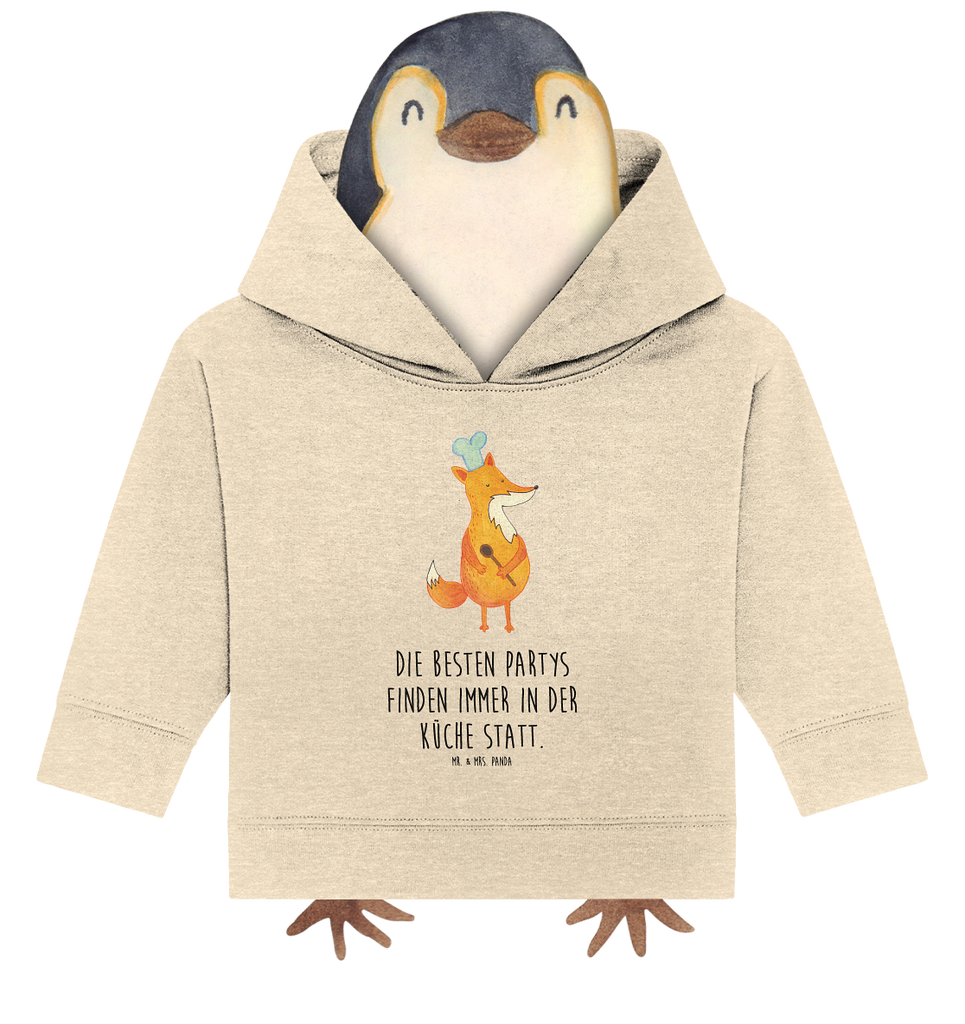 Organic Baby Hoodie Fuchs Koch Baby Kapuzenshirt, Baby Kapuzensweatshirt, Baby Hoodie, Baby Pullover, Fuchs, Füchse, Koch Geschenk, Küche Spruch, Küche Deko, Köche, Bäcker, Party Spruch, Spruch lustig, witzig