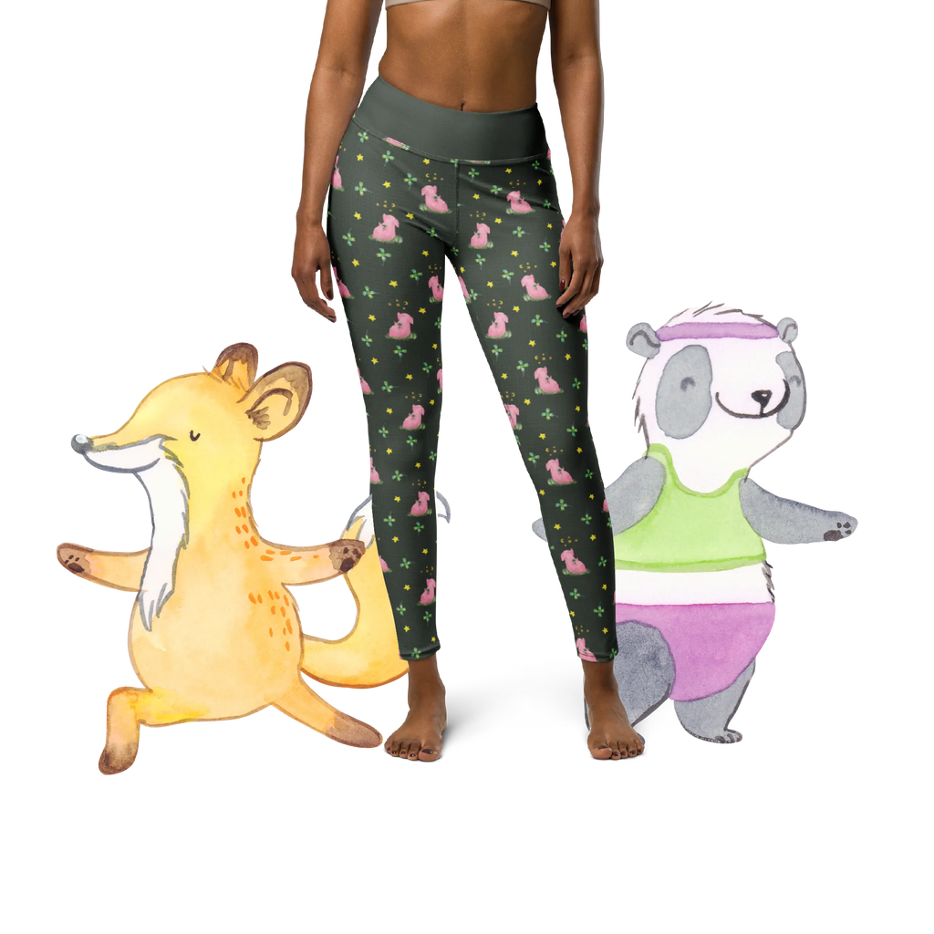 Yogahose Schwein Glück Muster Yogapants, Yogaleggings, Yogaleggins, Yogahose Damen, Yogahose, Frauen, Yogahose Mädchen, Yogahose Kinder, Yogahose Herren, Yogahose Männer, Tiermotive, Gute Laune, lustige Sprüche, Tiere, Glücksschwein. Glück, Schwein, Schweinchen, Sterne, Sernchen, Ziele, Träume, Motivation, Glücksbringer