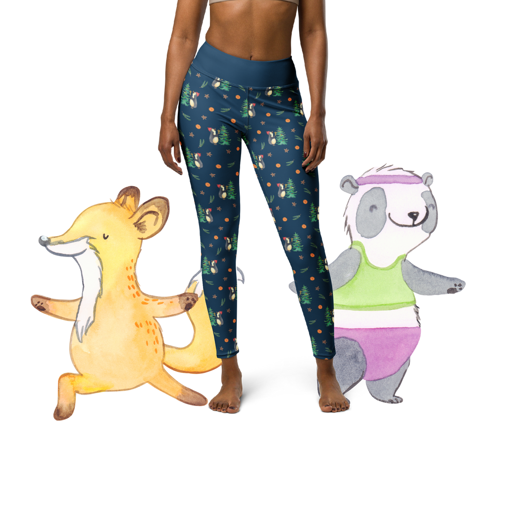 Yogahose Pinguin Weihnachtsbaum Muster Yogapants, Yogaleggings, Yogaleggins, Yogahose Damen, Yogahose, Frauen, Yogahose Mädchen, Yogahose Kinder, Yogahose Herren, Yogahose Männer, Winter, Weihnachten, Weihnachtsdeko, Nikolaus, Advent, Heiligabend, Wintermotiv, Pinguin