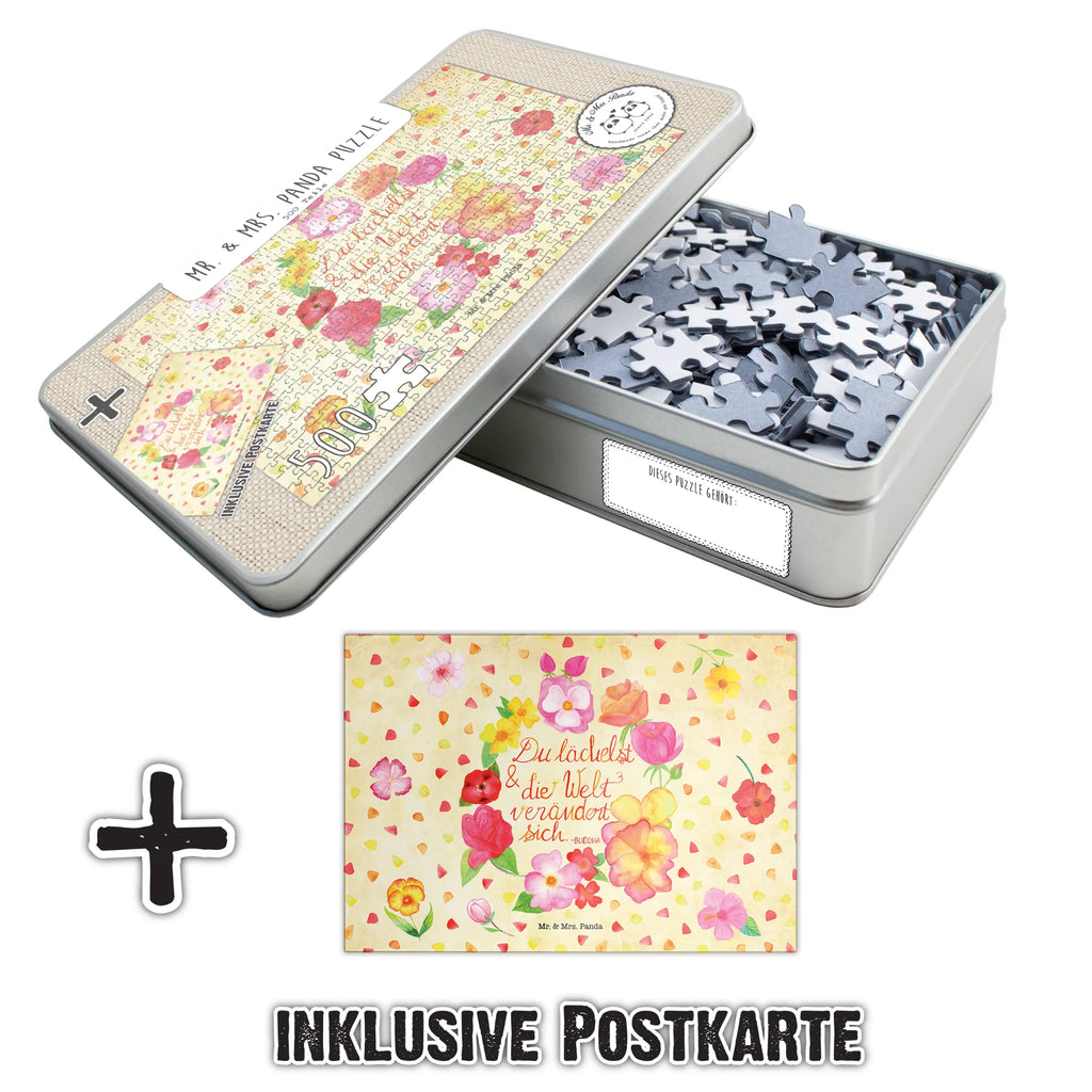 551 Teile Puzzle Du Lächelst Puzzle 551, puzzeln, Legespiel, Puzzlespiel, Blumen Deko, Frühlings Deko, Sommer Deko, Dekoration, positive Botschaft, Naturliebhaber, Outdoor, Natur, Abenteuer, Lächele, Welt verändert sich, Zitat Buddha, Lachen Spruch, glücklich sein, Zitat schön, Geschenk Freundin, Spruch positiv