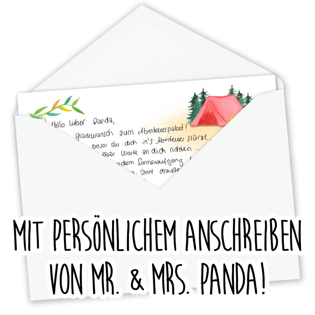 Box Mr. & Mrs. Panda Abenteuer Mikroabenteuer, Abenteurer, Reiselustig, Geschenk, Abenteuer Geschenk, Blumen Deko, Frühlings Deko, Sommer Deko, Dekoration, positive Botschaft, Naturliebhaber, Outdoor, Natur, Abenteuer