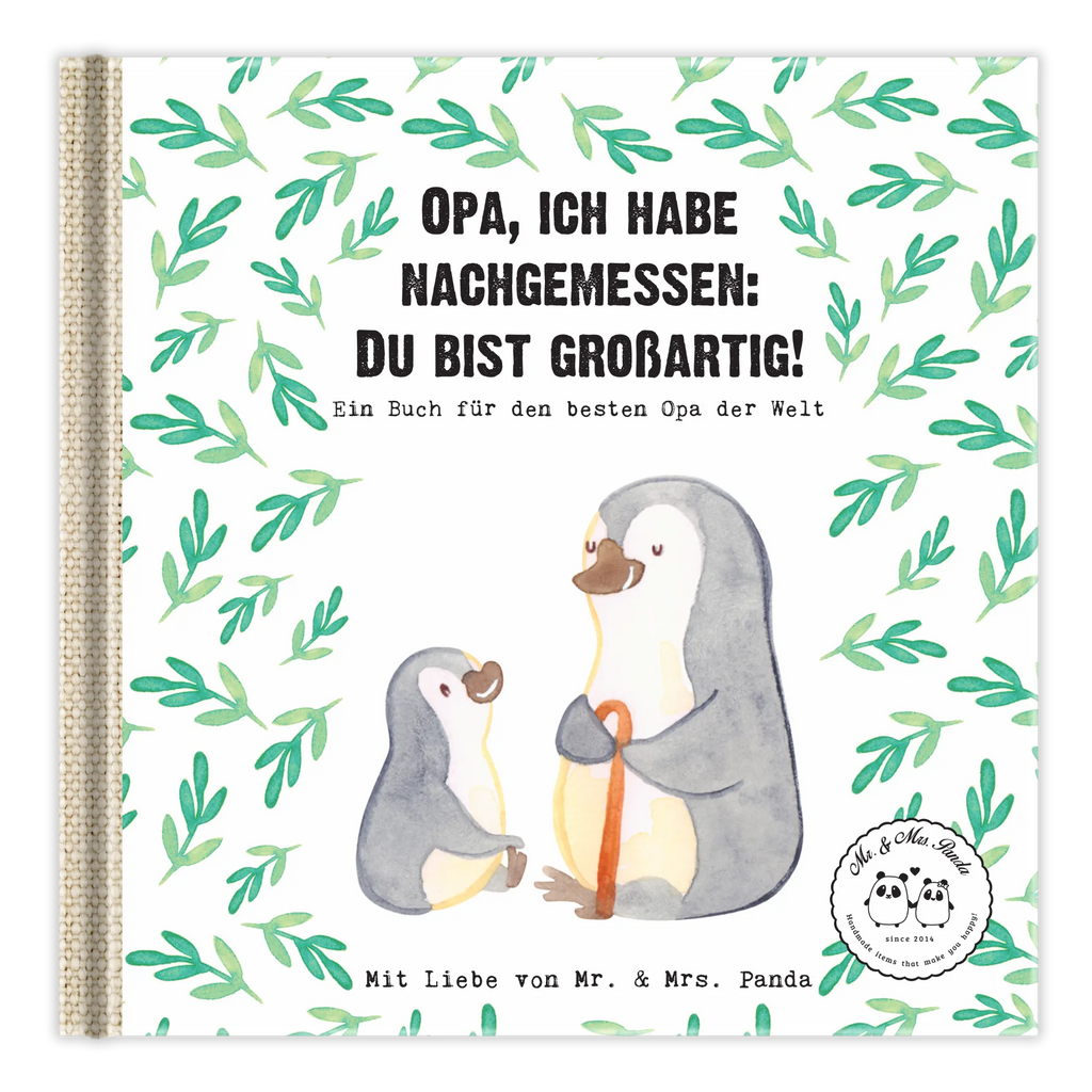 Geschenkbuch Opa, ich habe nachgemessen: Du bist großartig! Geschenke, Geschenkidee, personalisierte Geschenke, persönliche Geschenke, personalisierte Bücher, Familie, Vatertag, Muttertag, Bruder, Schwester, Mama, Papa, Oma, Opa