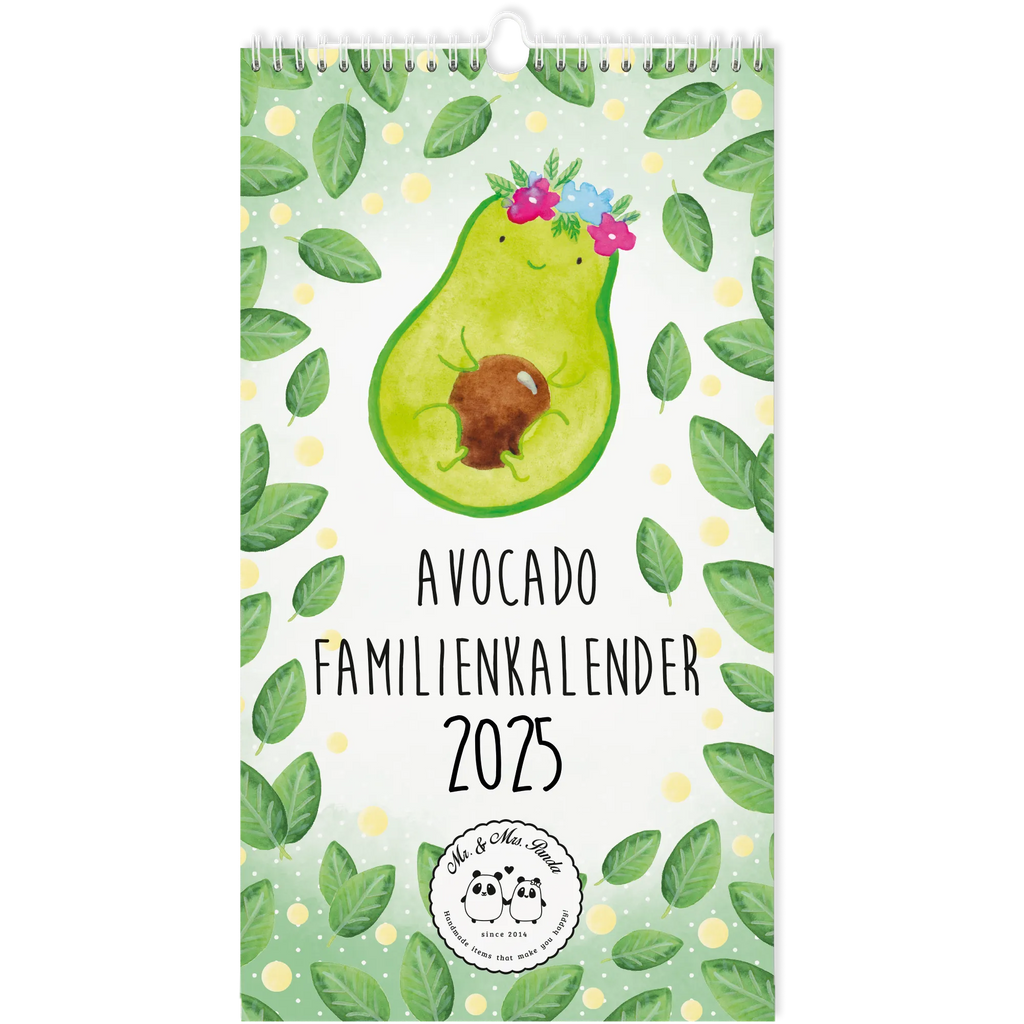 Familienkalender 2025 Avocado Collection Familienplaner, Kalender, Jahreskalender, Terminplaner, Kalender mit Feiertagen, Avocado, Veggie, Vegan, Gesund