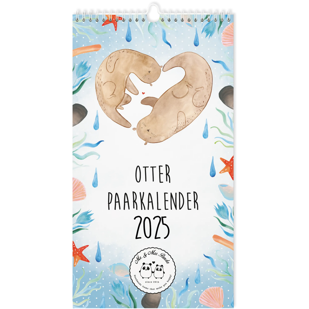 Partnerkalender 2025 Otter Collection Kalender, Kalender für Paare, Jahreskalender, gemeinsamer Kalender, Kalender für zwei, Wandkalender, Otter, Fischotter, Seeotter