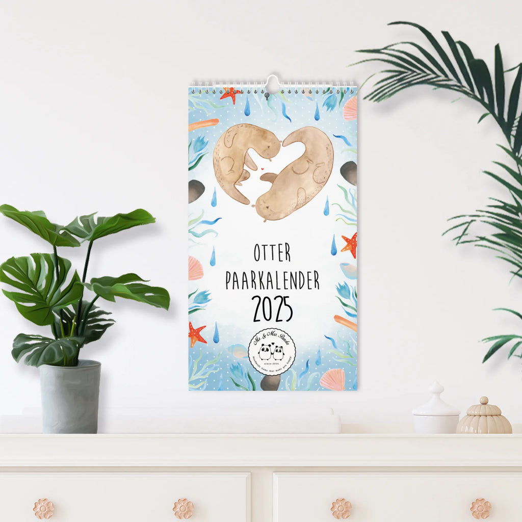 Partnerkalender 2025 Otter Collection Kalender, Kalender für Paare, Jahreskalender, gemeinsamer Kalender, Kalender für zwei, Wandkalender, Otter, Fischotter, Seeotter