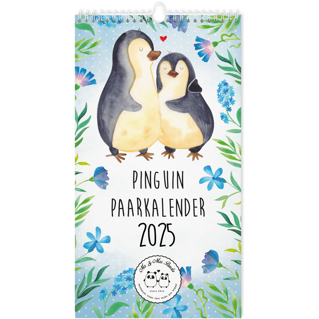 Partnerkalender 2025 Pinguin Collection Kalender, Kalender für Paare, Jahreskalender, gemeinsamer Kalender, Kalender für zwei, Wandkalender, Pinguin