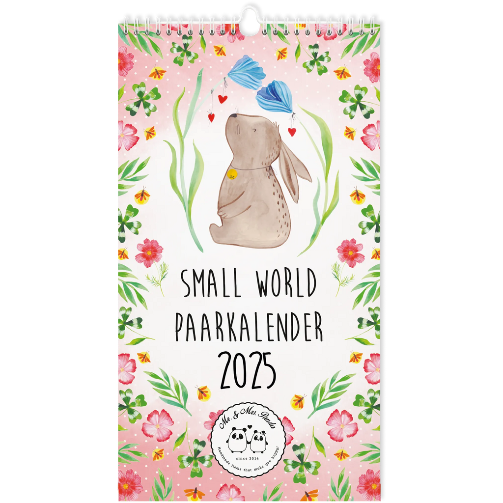 Partnerkalender 2025 Small World Collection Kalender, Kalender für Paare, Jahreskalender, gemeinsamer Kalender, Kalender für zwei, Wandkalender, Tiermotive, Gute Laune, lustige Sprüche, Tiere