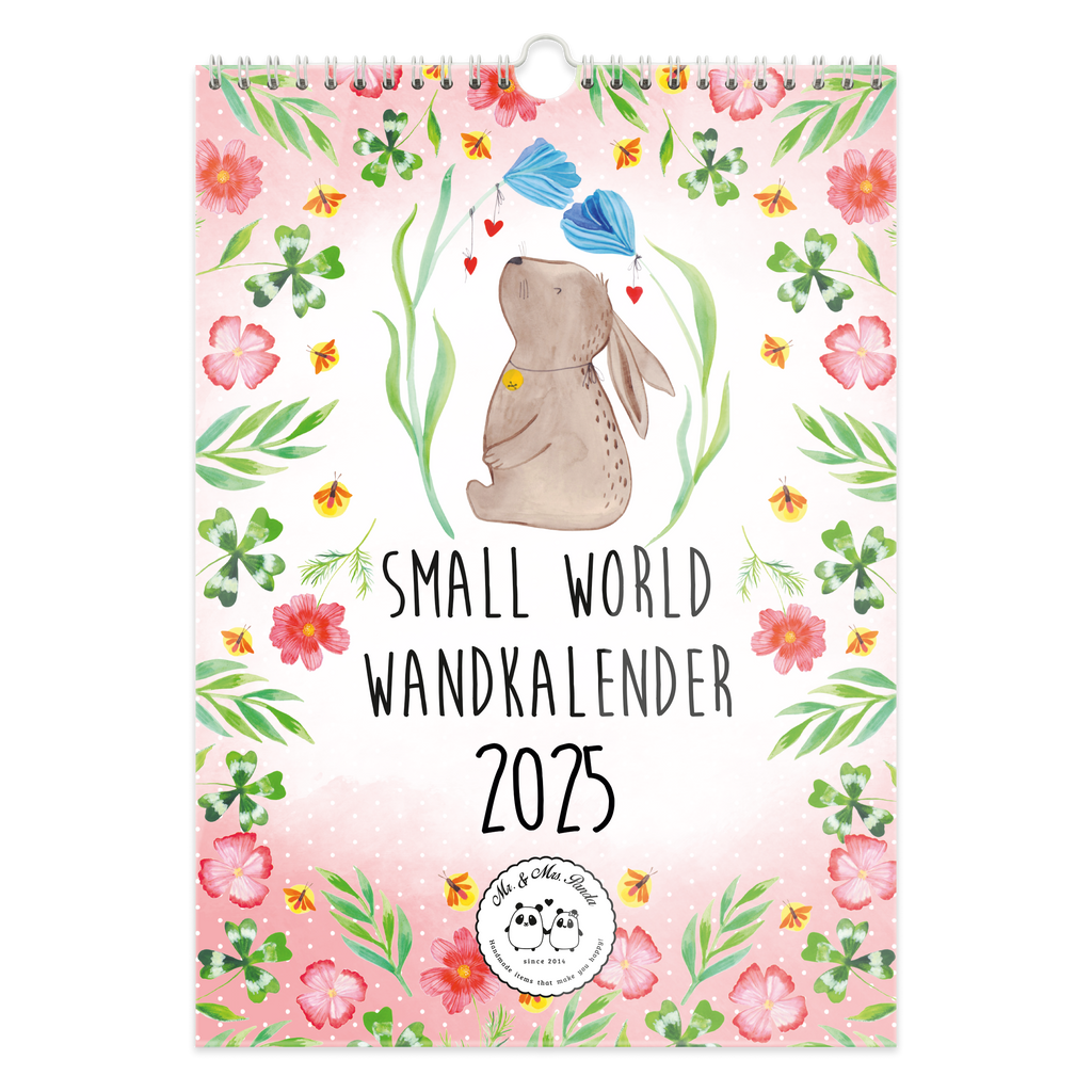 A4 Wandkalender 2025 Small World Collection Kalender, Jahreskalender, Terminplaner, Kalender mit Feiertagen, Küchenkalender, Tiermotive, Gute Laune, lustige Sprüche, Tiere