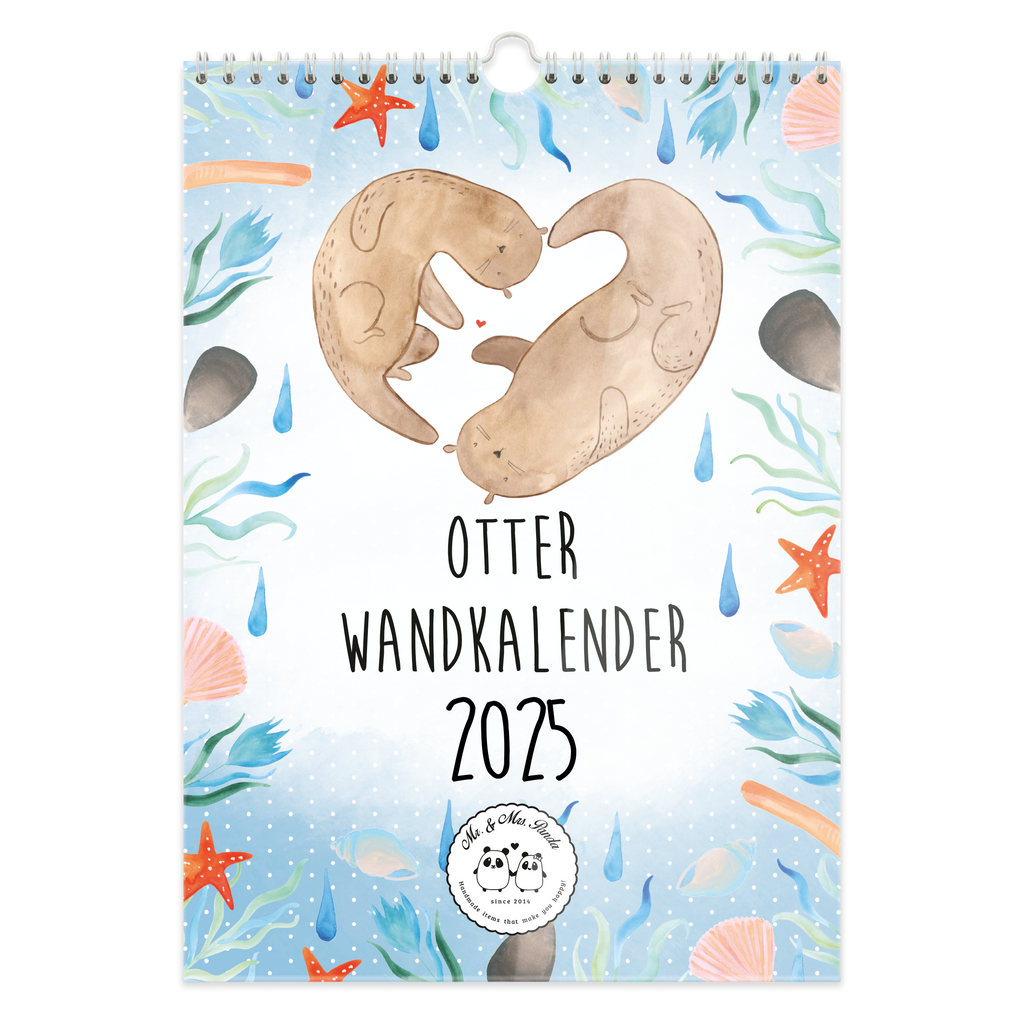 A3 Wandkalender 2025 Otter Collection Wandkalender, Kalender, Jahreskalender, Terminplaner, Wand, Jahresplaner, Otter, Fischotter, Seeotter