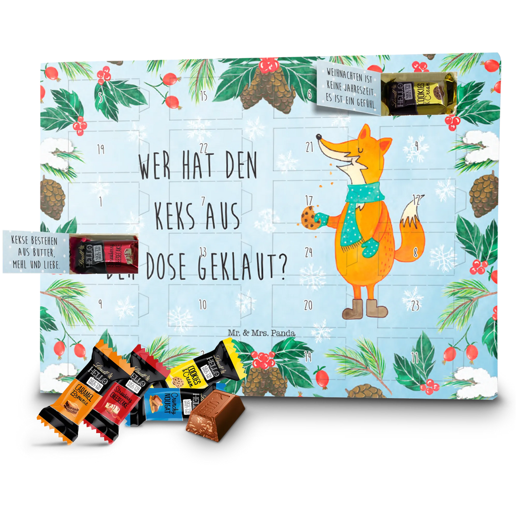 Markenschokolade Adventskalender Fuchs Keksdose Adventskalender, Weihnachtskalender, Markenschokolade Adventskalender, Winter, Weihnachten, Weihnachtsdeko, Nikolaus, Advent, Heiligabend, Wintermotiv