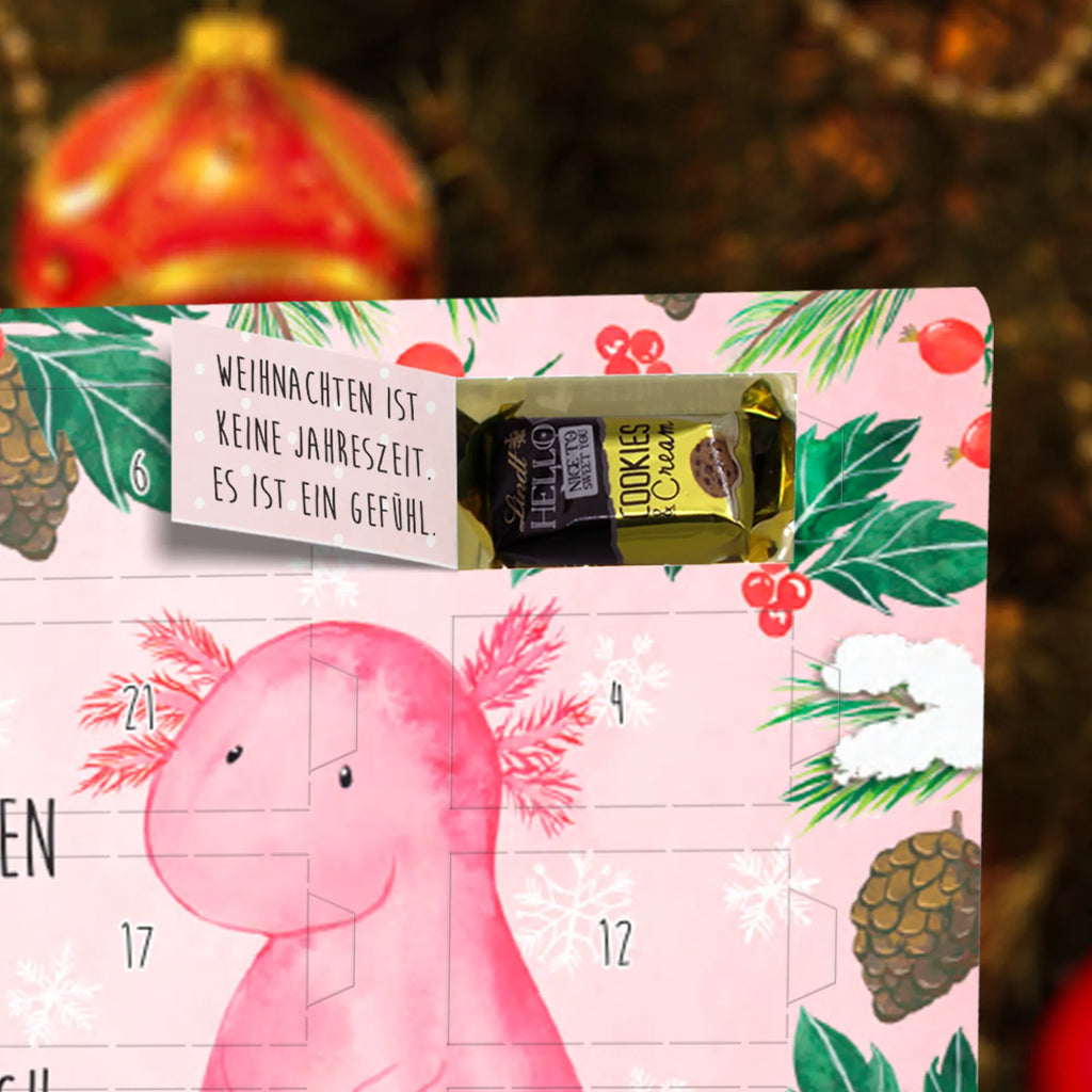 Markenschokolade Adventskalender Axolotl Glücklich Adventskalender, Weihnachtskalender, Markenschokolade Adventskalender, Winter, Weihnachten, Weihnachtsdeko, Nikolaus, Advent, Heiligabend, Wintermotiv