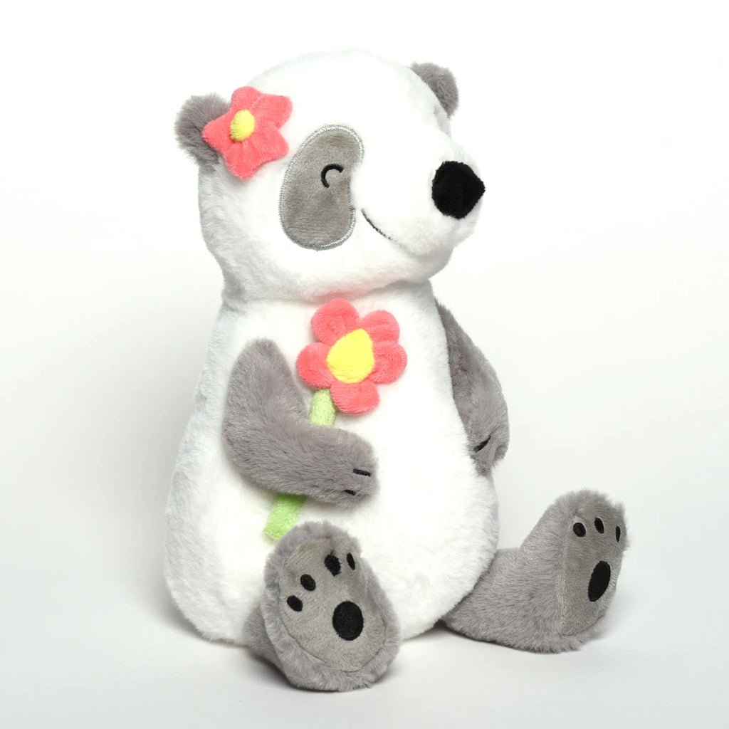 Kuscheltier Panda mit Blume Kuscheltier, Stofftier, Plüsch, Plüschtier, Teddy, Spielzeug, Schmusetier, Tiermotive, Gute Laune, lustige Sprüche, Tiere