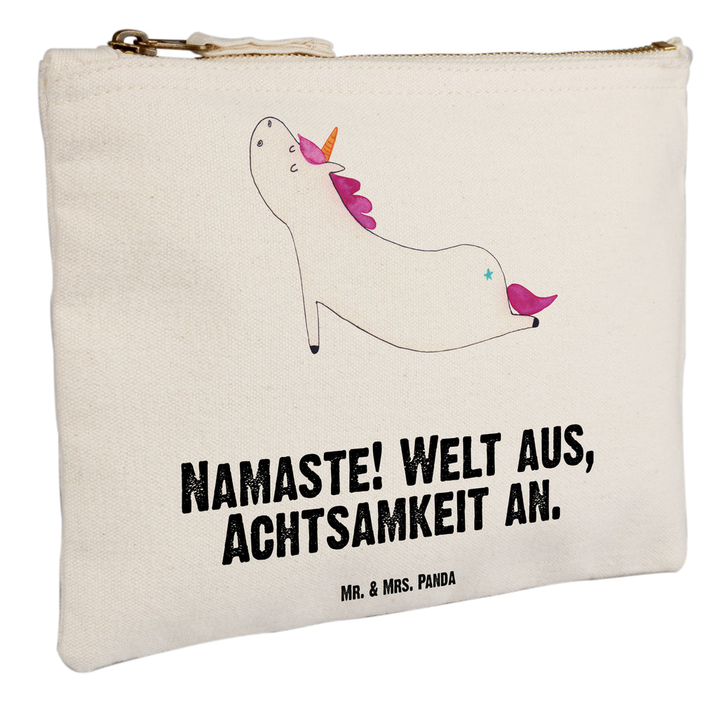 Schminktasche Einhorn Yoga Schminktasche, Kosmetiktasche, Kosmetikbeutel, Stiftemäppchen, Etui, Federmappe, Makeup, XXL, Schminketui, Kosmetiketui, Schlamperetui, Einhorn, Einhörner, Einhorn Deko, Pegasus, Unicorn, Yoga, Namaste, Achtsamkeit, Entspannung, Joga, Yogamatte, Sport, lustig, witzig, süß