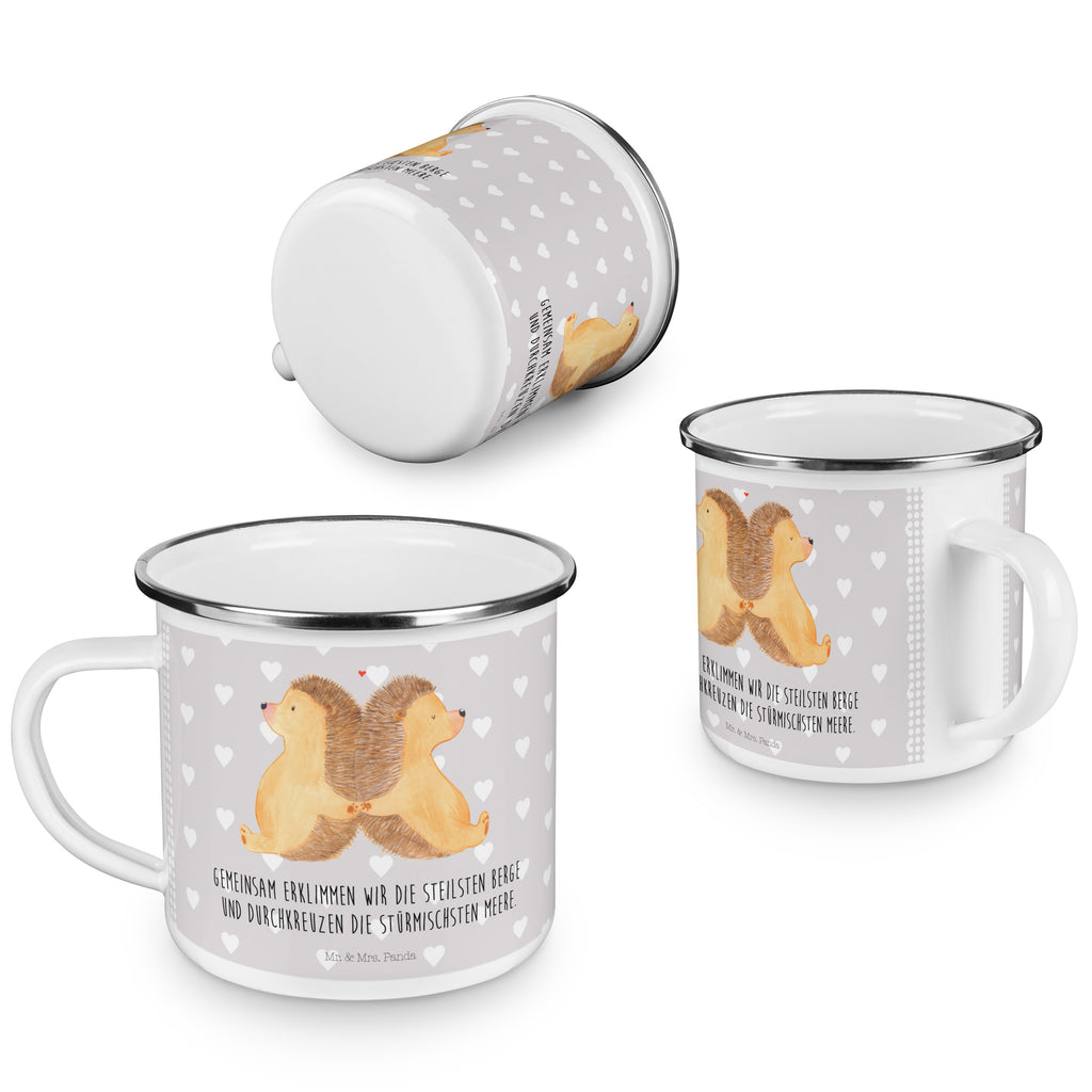 Camping Emaille Tasse Igel händchenhaltend Campingtasse, Trinkbecher, Metalltasse, Outdoor Tasse, Emaille Trinkbecher, Blechtasse Outdoor, Emaille Campingbecher, Edelstahl Trinkbecher, Metalltasse für Camping, Kaffee Blechtasse, Camping Tasse Metall, Liebe, Partner, Freund, Freundin, Ehemann, Ehefrau, Heiraten, Verlobung, Heiratsantrag, Liebesgeschenk, Jahrestag, Hocheitstag, Igel, Igelliebe, Hand in Hand, Liebesbeweis, große Liebe, Liebesbotschaft, Hochzeit, Lieblingsmensch, Gemeinsamkeit, Love, Geschenk für zwei