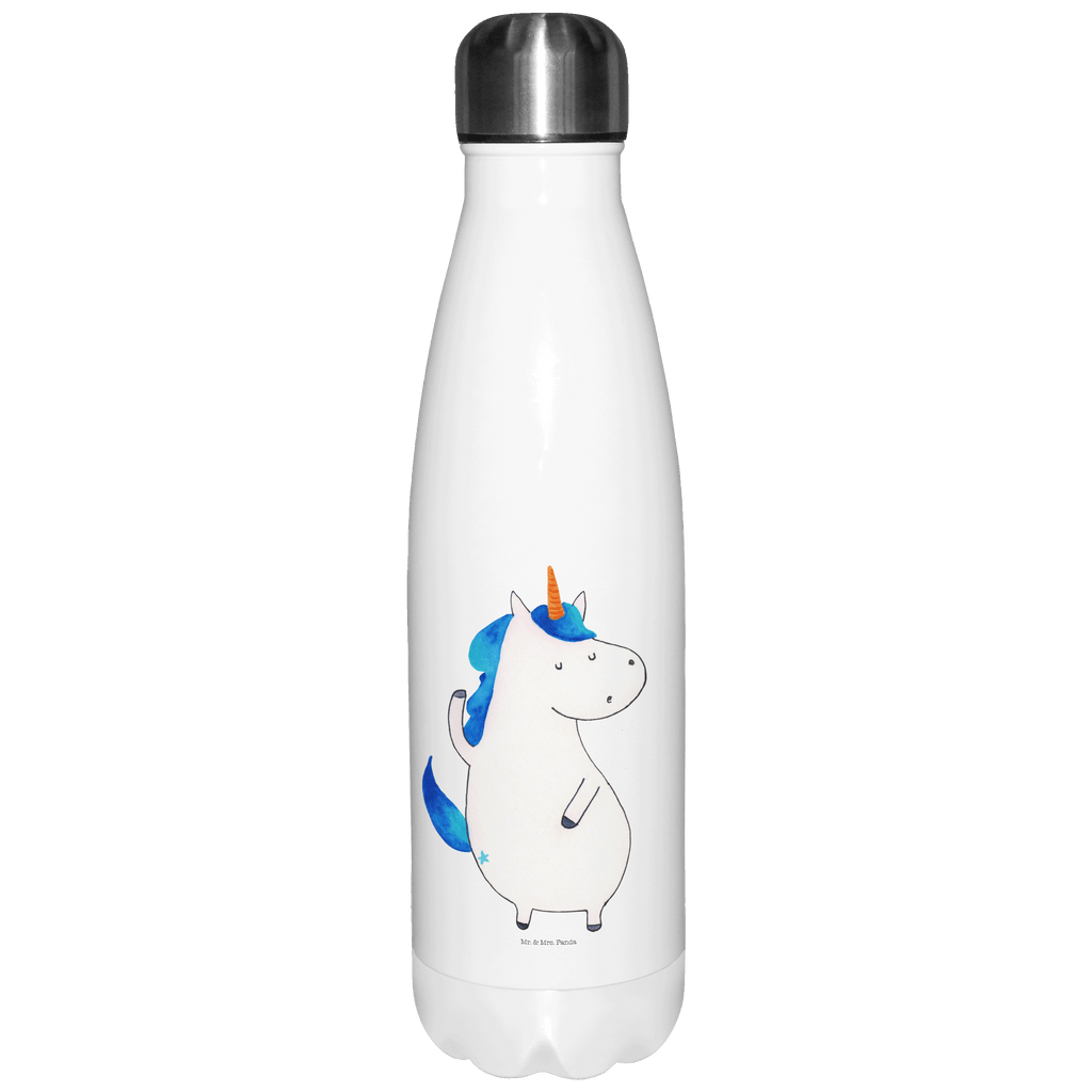 Thermosflasche Einhorn Mann Isolierflasche, Thermoflasche, Trinkflasche, Thermos, Edelstahl, Einhorn, Einhörner, Einhorn Deko, Pegasus, Unicorn, cool, Mann, Freundin, Familie, bester Freund, BFF, Party, hübsch, beste