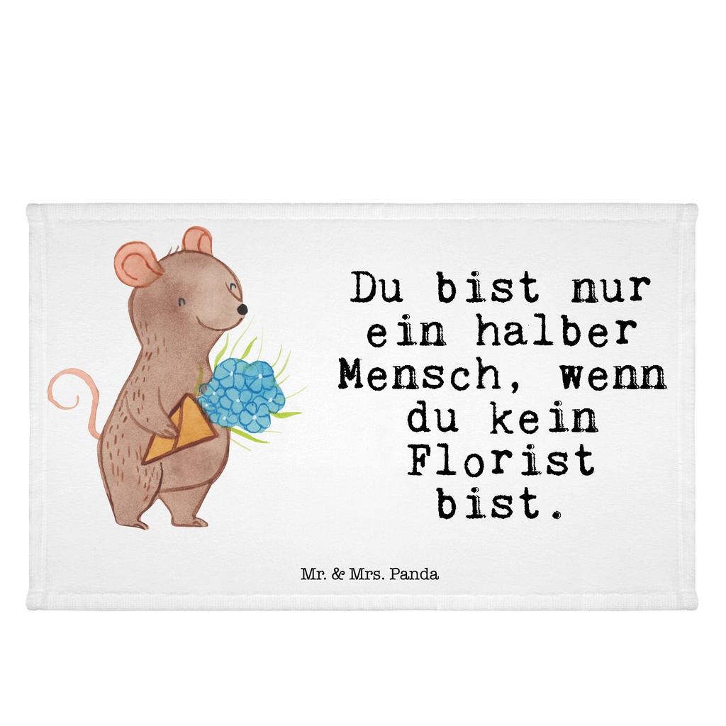 Handtuch Florist mit Herz Gästetuch, Reisehandtuch, Sport Handtuch, Frottier, Kinder Handtuch, Beruf, Ausbildung, Jubiläum, Abschied, Rente, Kollege, Kollegin, Geschenk, Schenken, Arbeitskollege, Mitarbeiter, Firma, Danke, Dankeschön, Blumenhändler, Florist, Blumenlanden, Blumenprofi