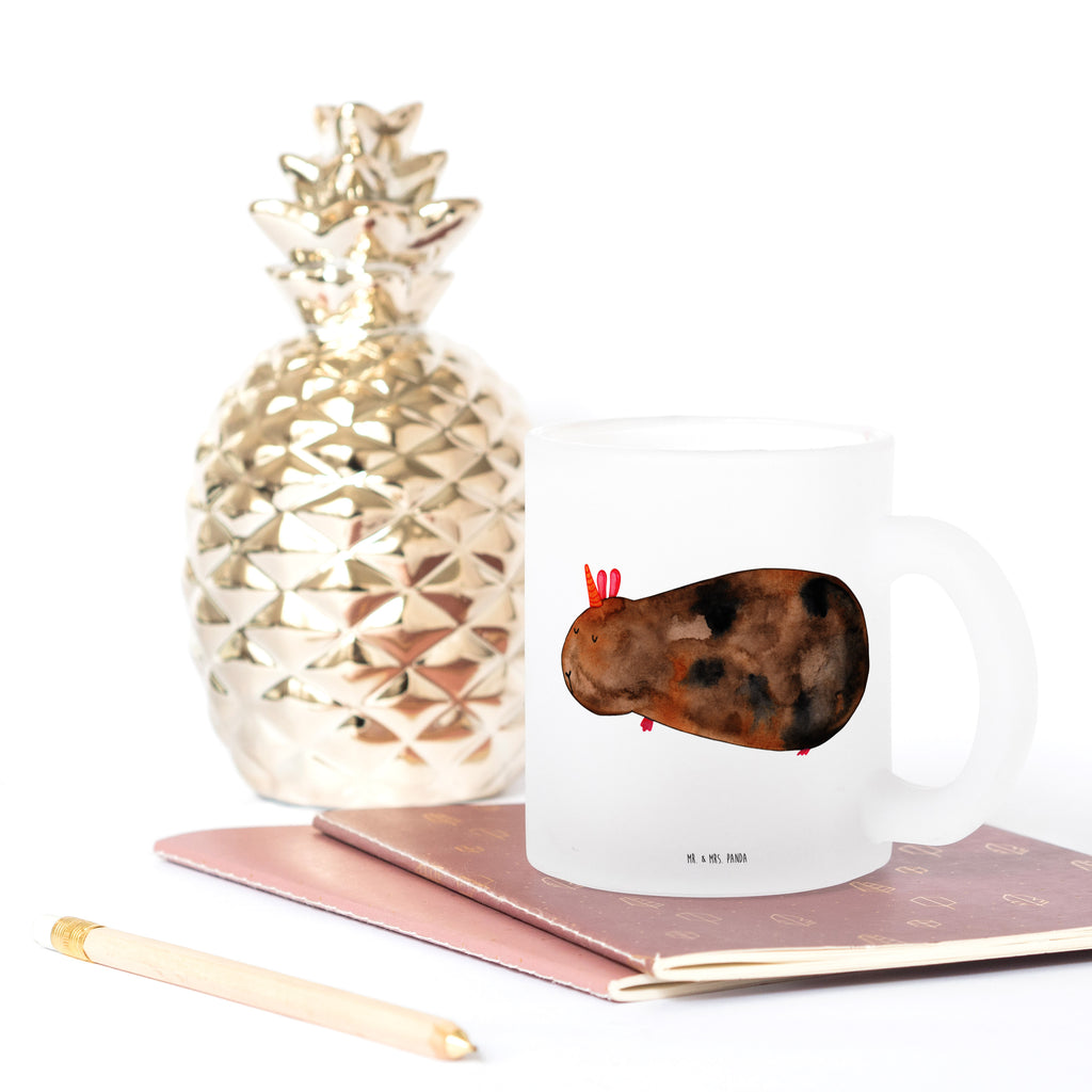 Teetasse Meerhörnchen Teetasse, Teeglas, Teebecher, Tasse mit Henkel, Tasse, Glas Teetasse, Teetasse aus Glas, Einhorn, Einhörner, Einhorn Deko, Pegasus, Unicorn, Meerhörnchen, Meericorn, Meerschwein, Meerschweinchen