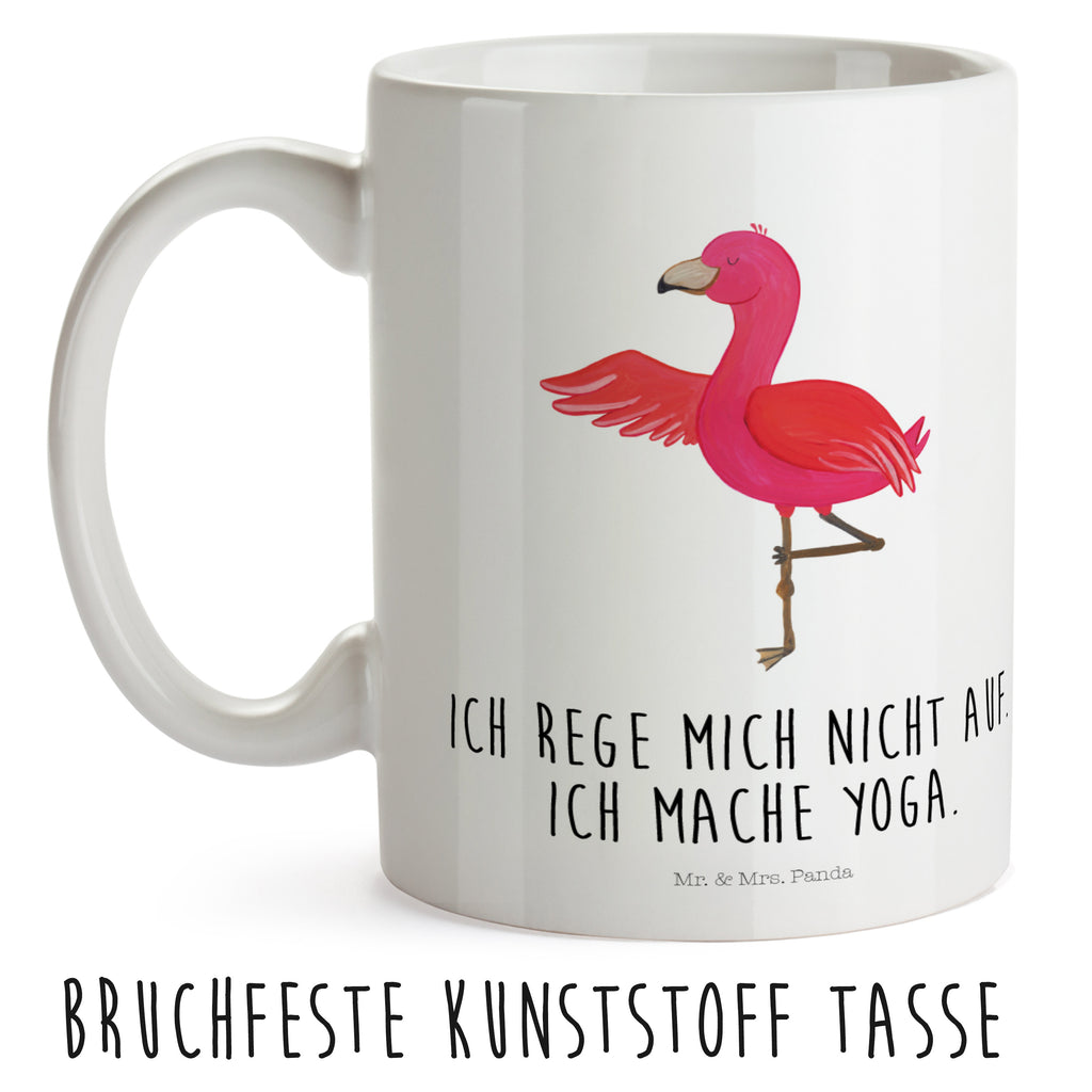 Kindertasse Flamingo Yoga Kindertasse, Kinder Tasse, Kunststoff Tasse, Kindergarten Tasse, Trinkbecher, Camping Becher, Kaffeetasse, Kunststoffbecher, Kindergartenbecher, Outdoorgeschirr, Kunststoffgeschirr, Reisebecher, Reisetasse, Kinderbecher, Bruchfeste Tasse, Bruchsichere Tasse, Plastik Tasse, Plastiktasse, Flamingo, Vogel, Yoga, Namaste, Achtsamkeit, Yoga-Übung, Entspannung, Ärger, Aufregen, Tiefenentspannung