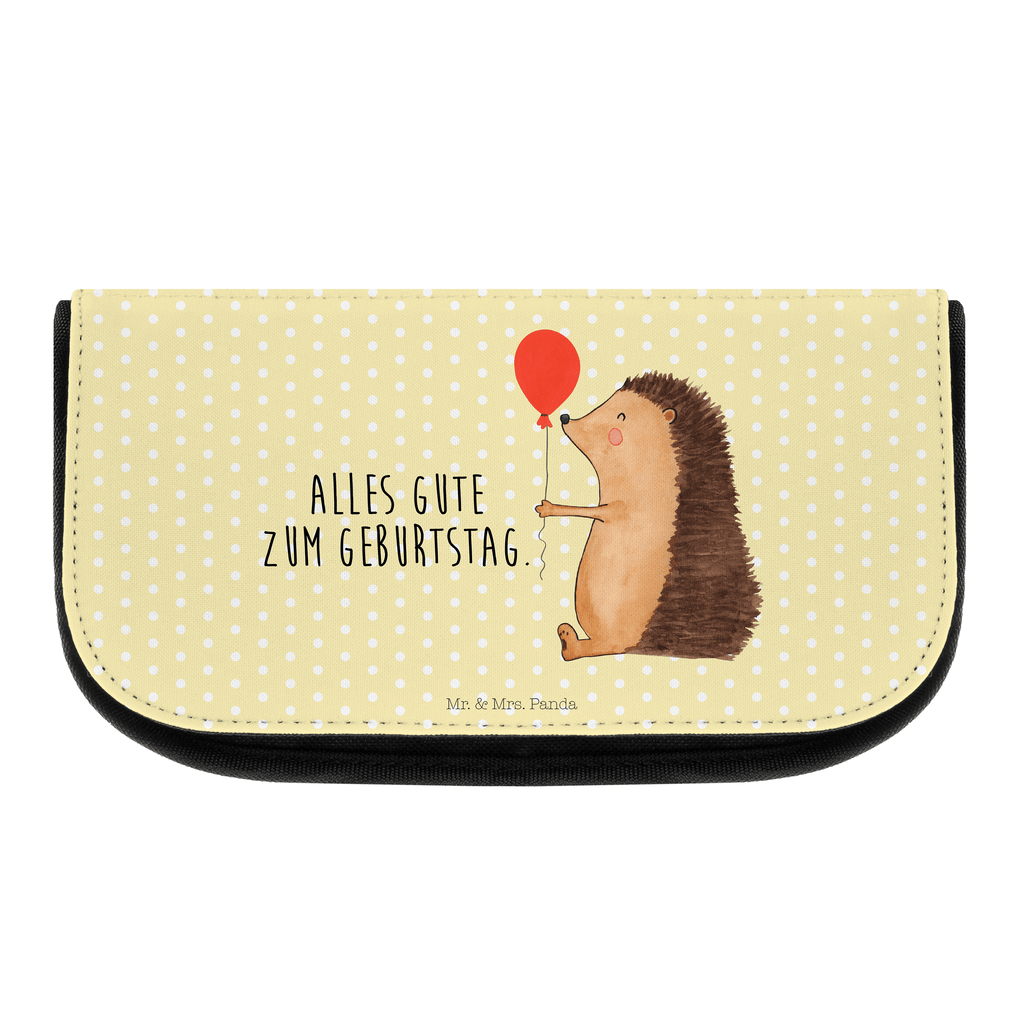 Kosmetiktasche Igel mit Luftballon Kosmetikbeutel, Kulturtasche, Kulturbeutel, Schminktasche, Make-Up Tasche, Kosmetiktasche, Beauty Bag, Kosmetiktasche Damen, Make Up Tasche, Kosmetik Tasche, Kosmetiktasche Klein, Kleine Kosmetiktasche, Schminktasche Klein, Kosmetiktasche Mit Fächern, Schminktäschen, Schminke Tasche, Kosmetiktaschen Damen, Beauty Case, Schmink Täschchen, Tiermotive, Gute Laune, lustige Sprüche, Tiere, Igel, Geburtstag, Herzlichen Glückwunsch, Glückwunsch, Geburtstagskind, Ballon, Happy Birthday