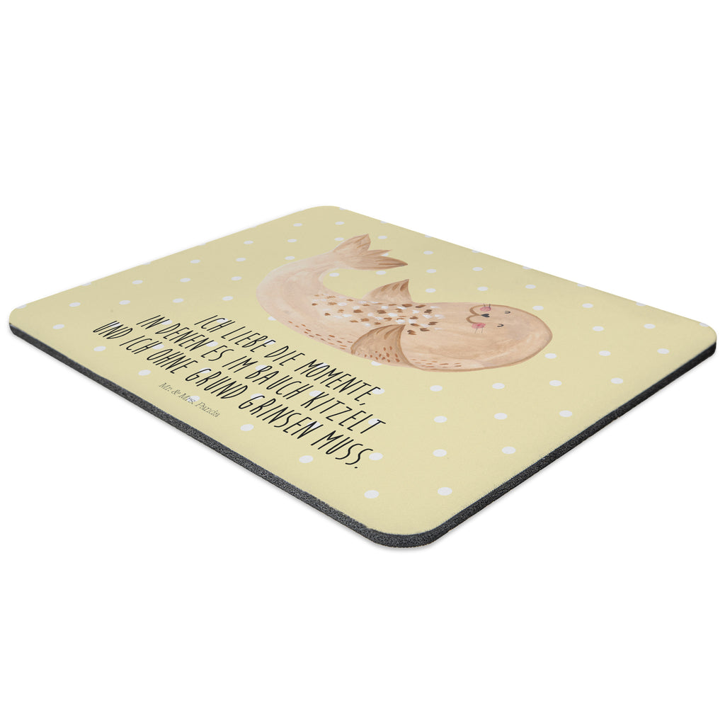 Mauspad Robbe liegend Mousepad, Computer zubehör, Büroausstattung, PC Zubehör, Arbeitszimmer, Mauspad, Einzigartiges Mauspad, Designer Mauspad, Mausunterlage, Mauspad Büro, Tiermotive, Gute Laune, lustige Sprüche, Tiere, Robbe, Robben, Seehund, Strand, Meerestier, Ostsee, Nordsee, Lachen, Freude